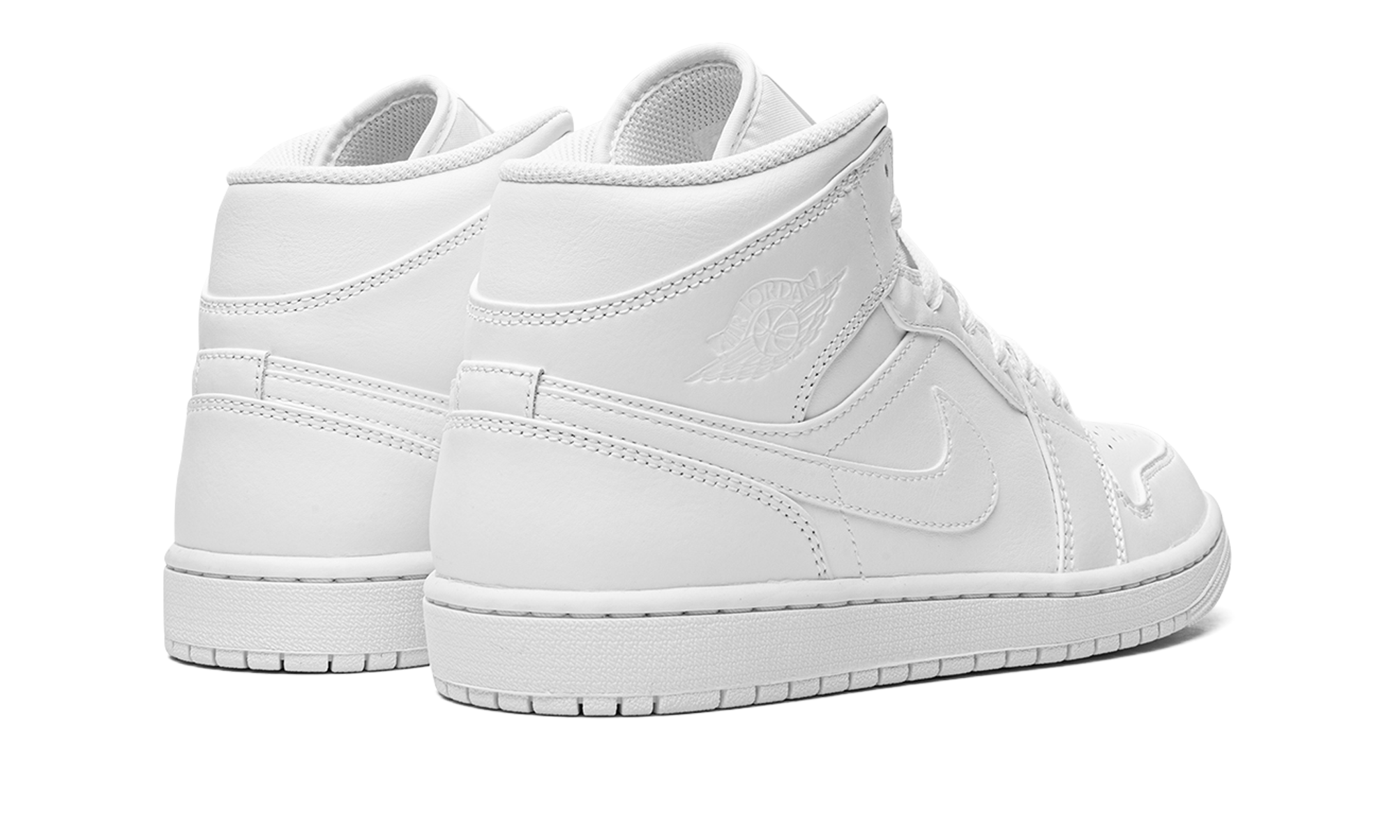 Air Jordan 1 Mid "Triple white" 554724 136