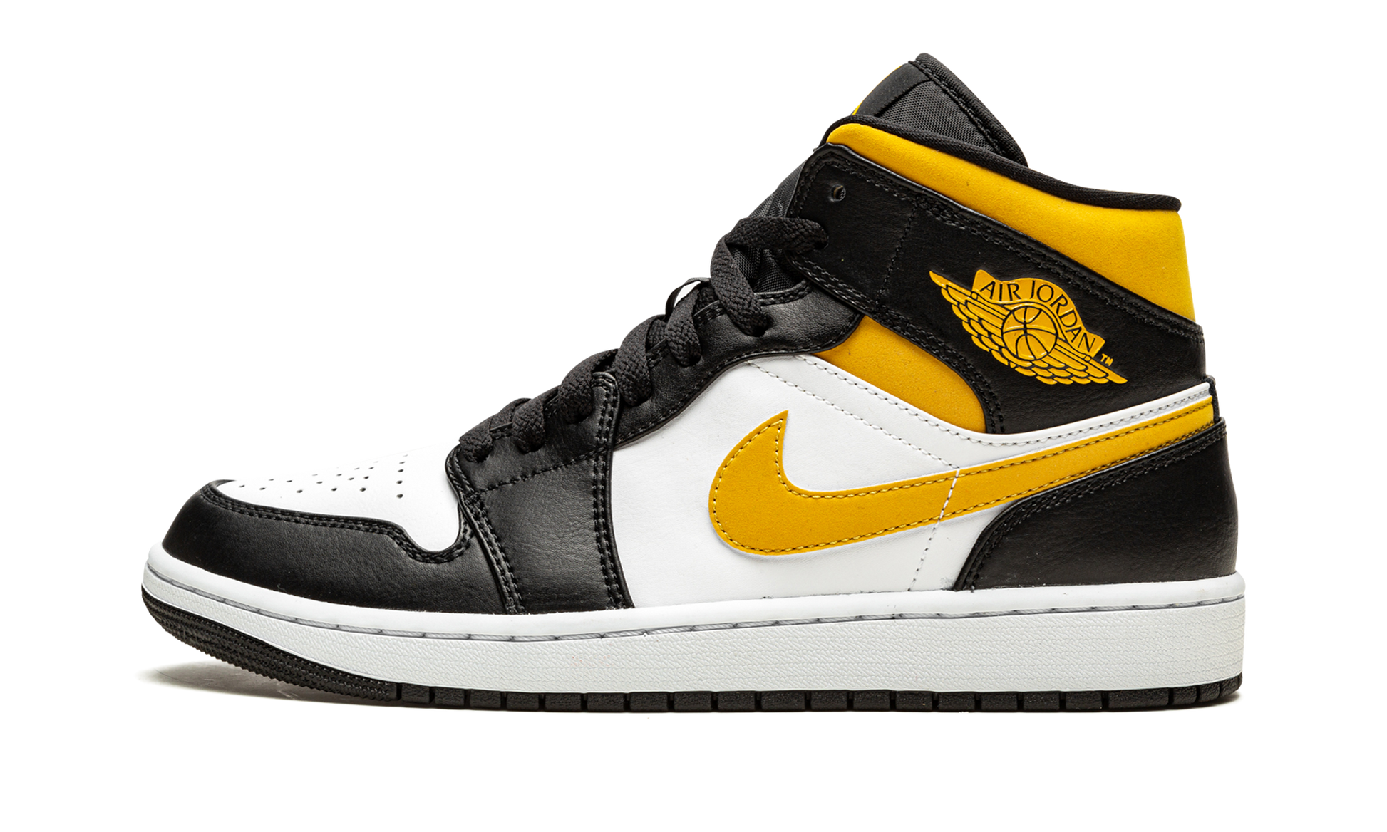 Air Jordan 1 Mid "White / pollen / black" 554724 177