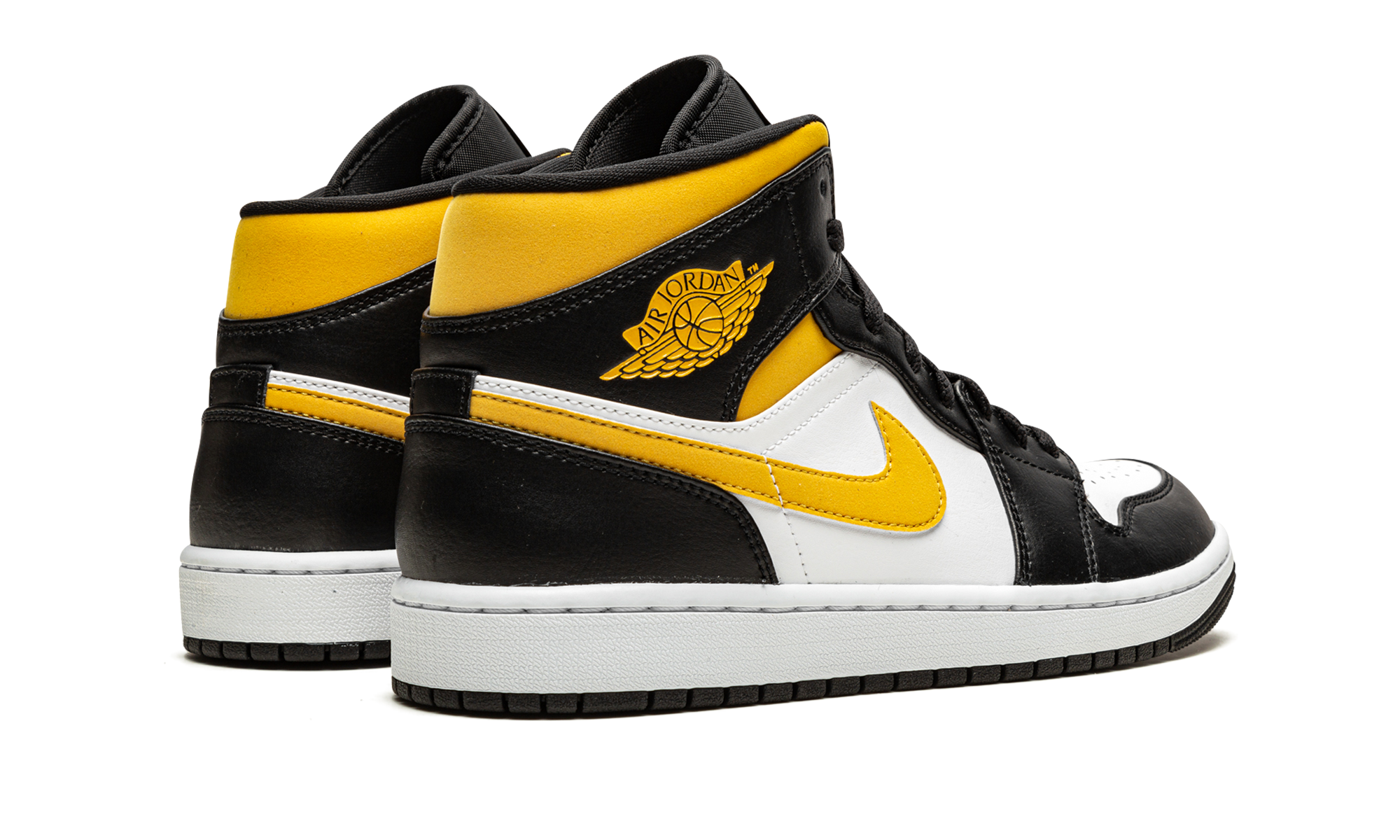 Air Jordan 1 Mid "White / pollen / black" 554724 177