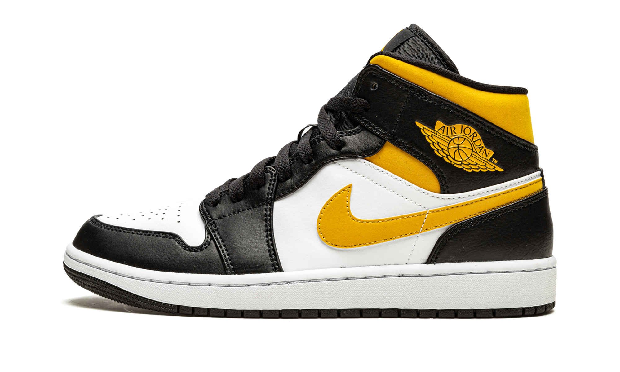 Air Jordan 1 Mid "White / pollen / black" 554724 177