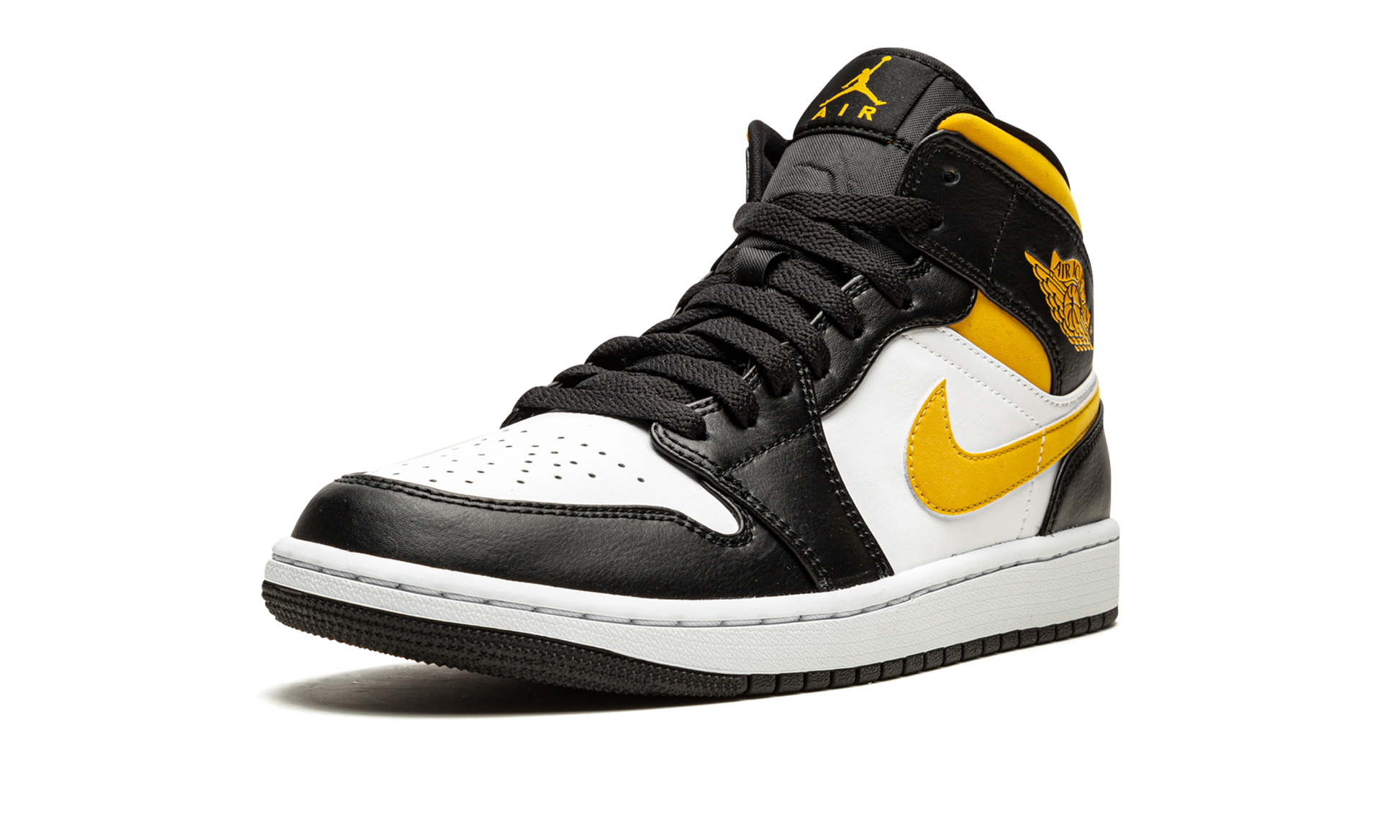 Air Jordan 1 Mid "White / pollen / black" 554724 177
