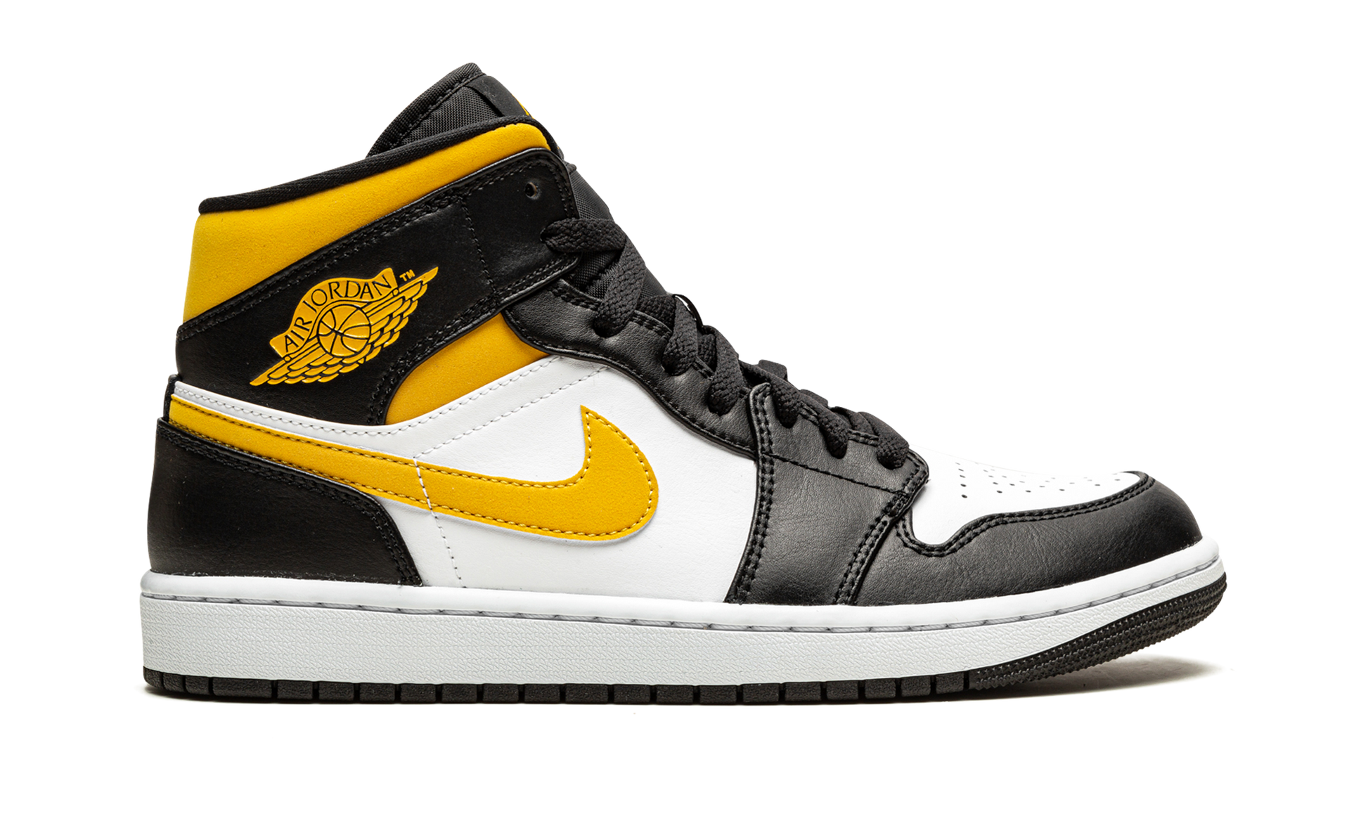 Air Jordan 1 Mid "White / pollen / black" 554724 177