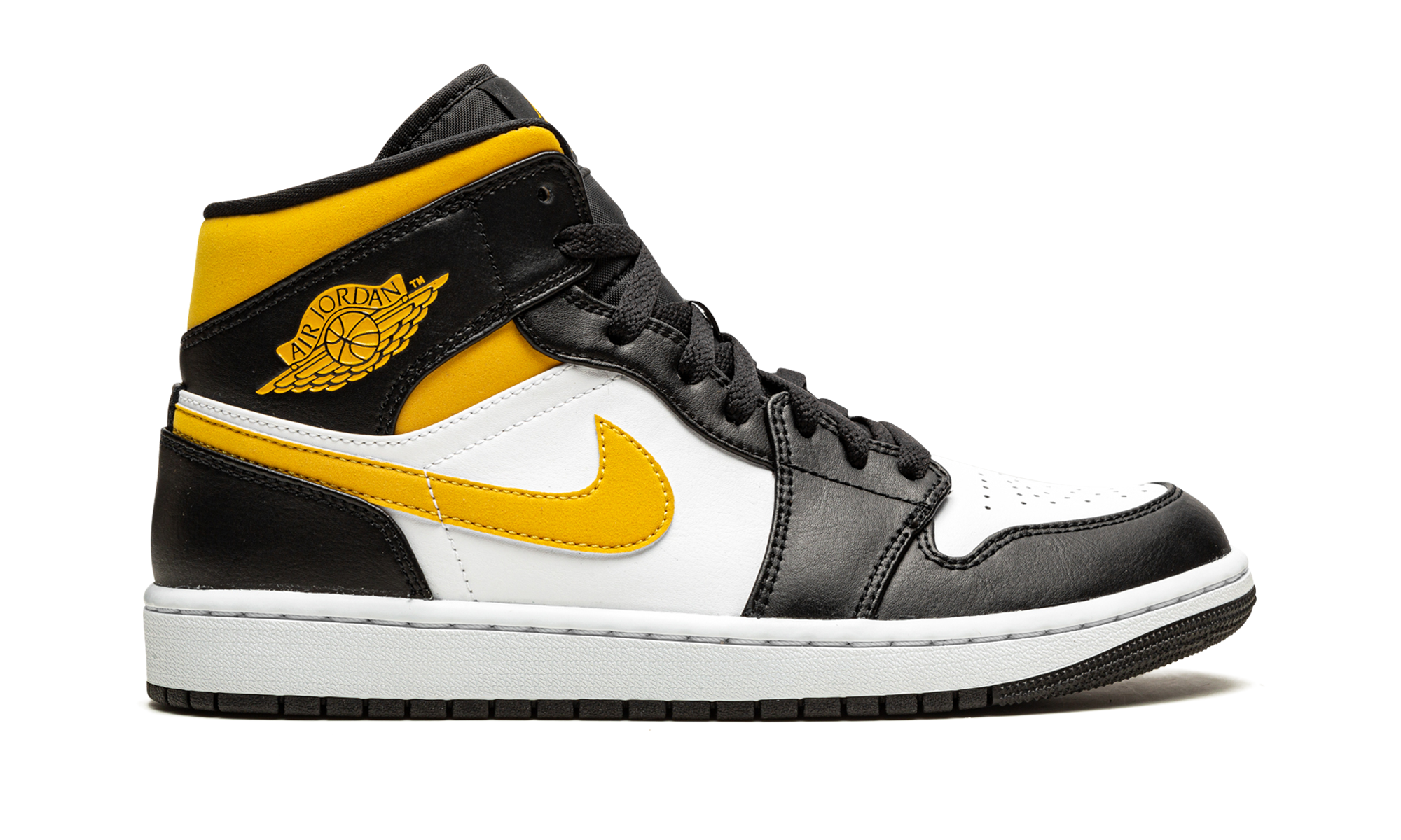 Air Jordan 1 Mid "White / pollen / black" 554724 177