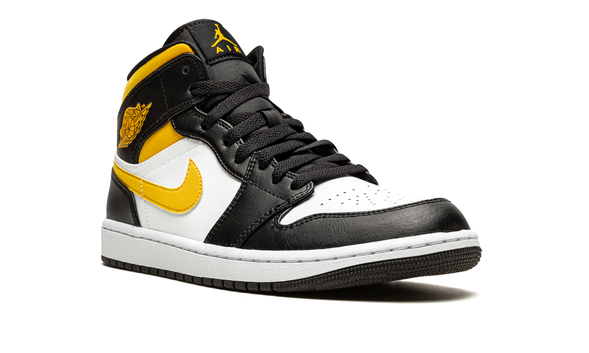 Air Jordan 1 Mid "White / pollen / black" 554724 177