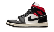 Air Jordan 1 Mid Women "Black / gym red / sail" BQ6472 061