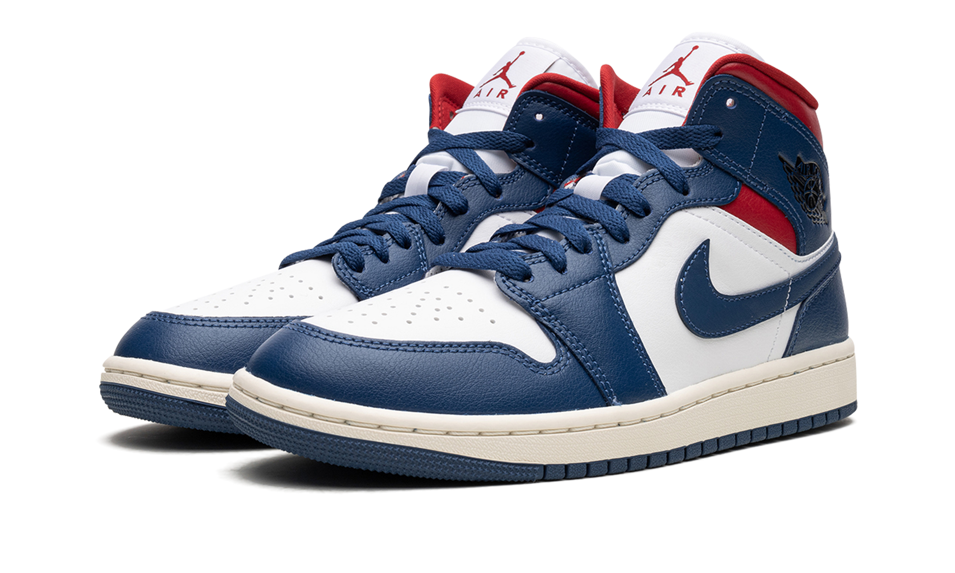 Air Jordan 1 Mid Women "Blue / red" BQ6472 146