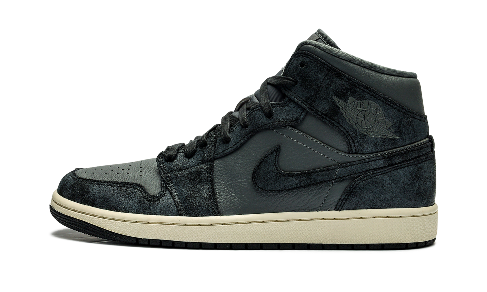 Air Jordan 1 Mid Women "Distressed smoke grey" FJ3448 001