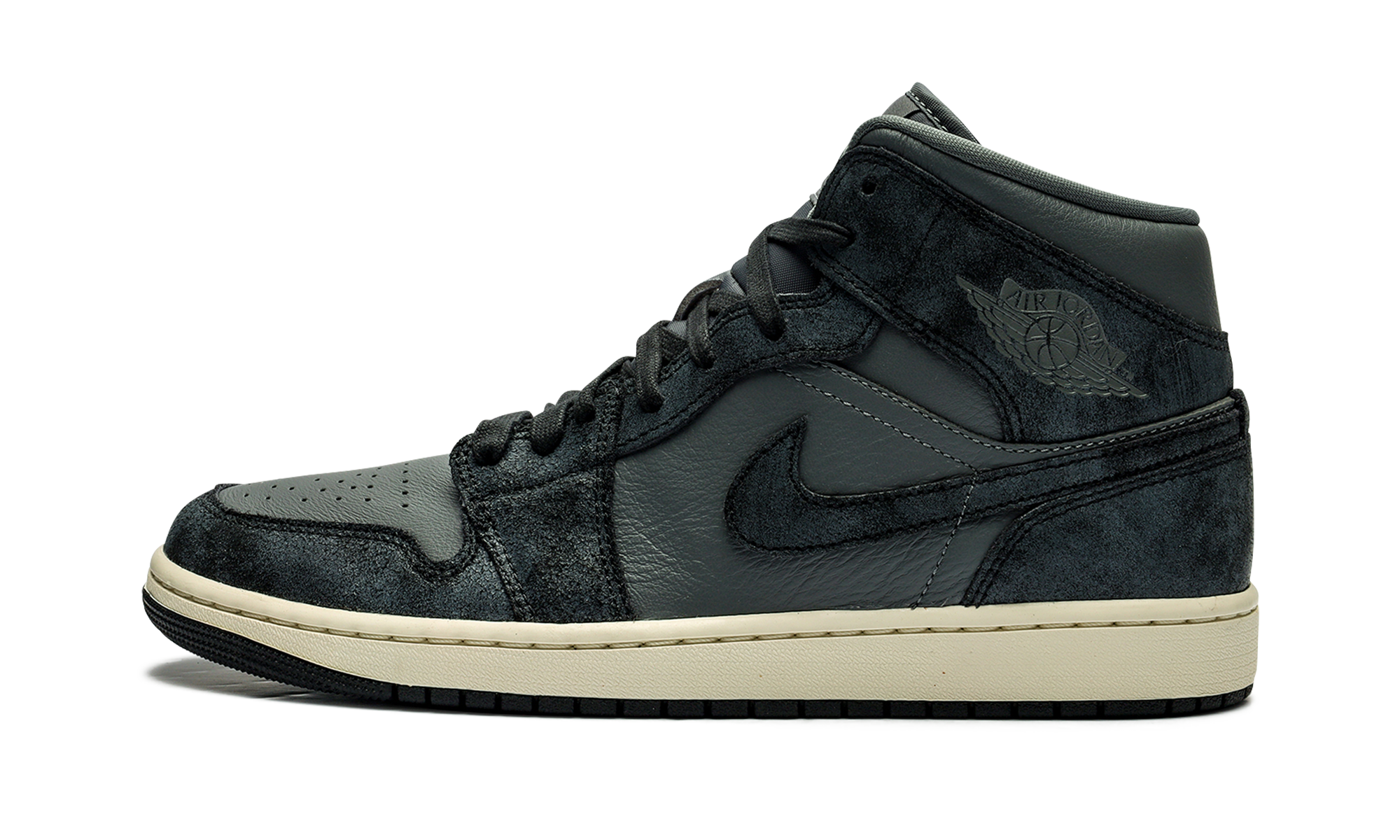 Air Jordan 1 Mid Women "Distressed smoke grey" FJ3448 001