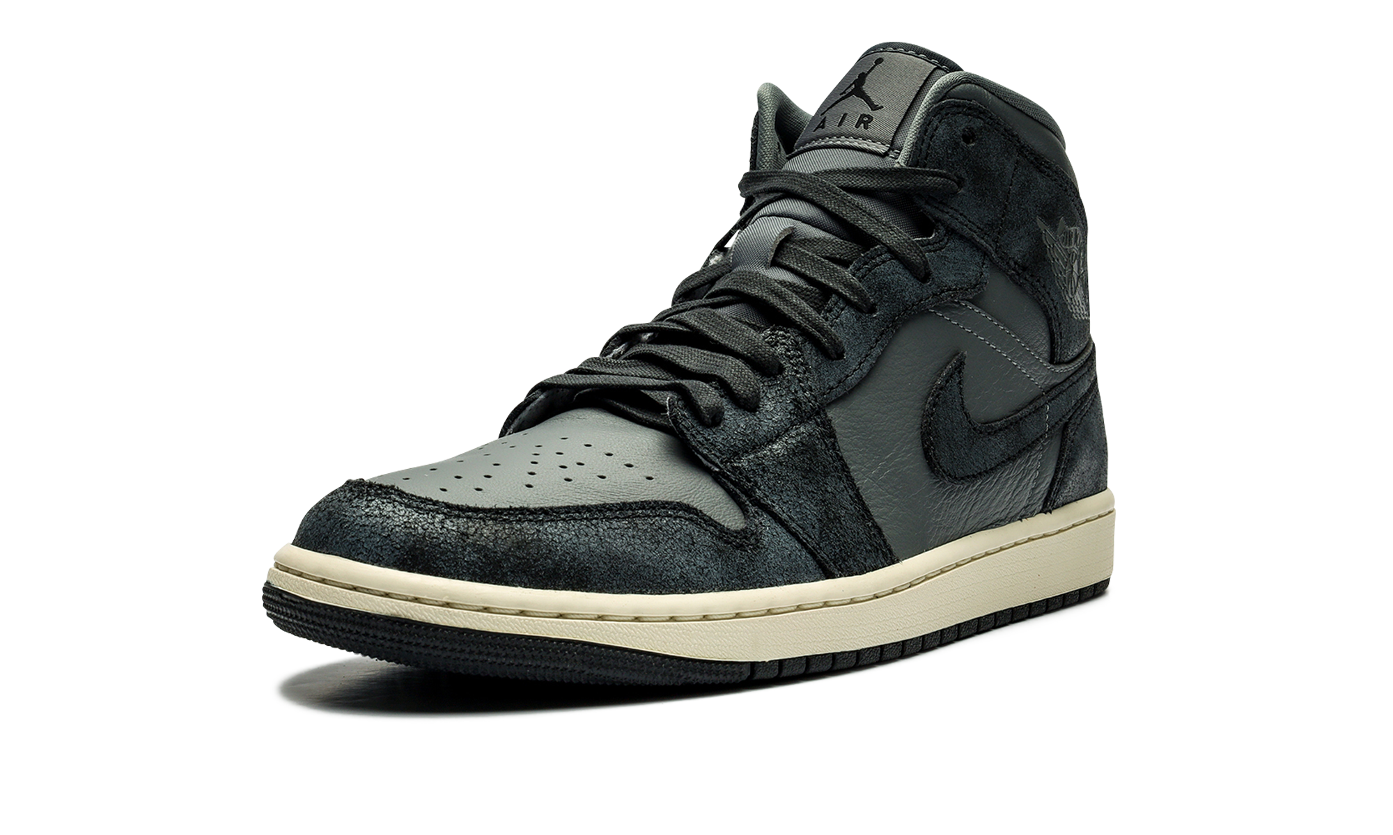Air Jordan 1 Mid Women "Distressed smoke grey" FJ3448 001