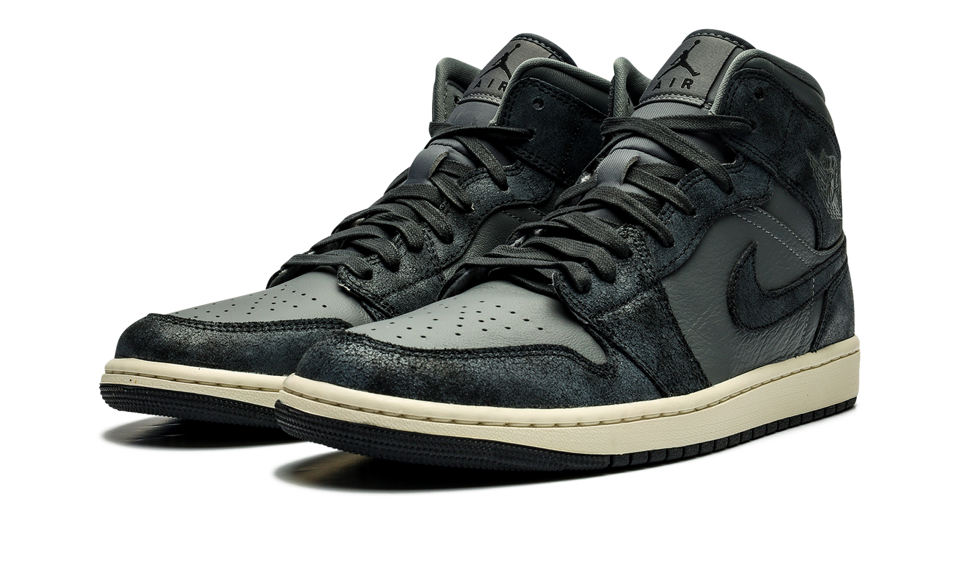 Air Jordan 1 Mid Women "Distressed smoke grey" FJ3448 001