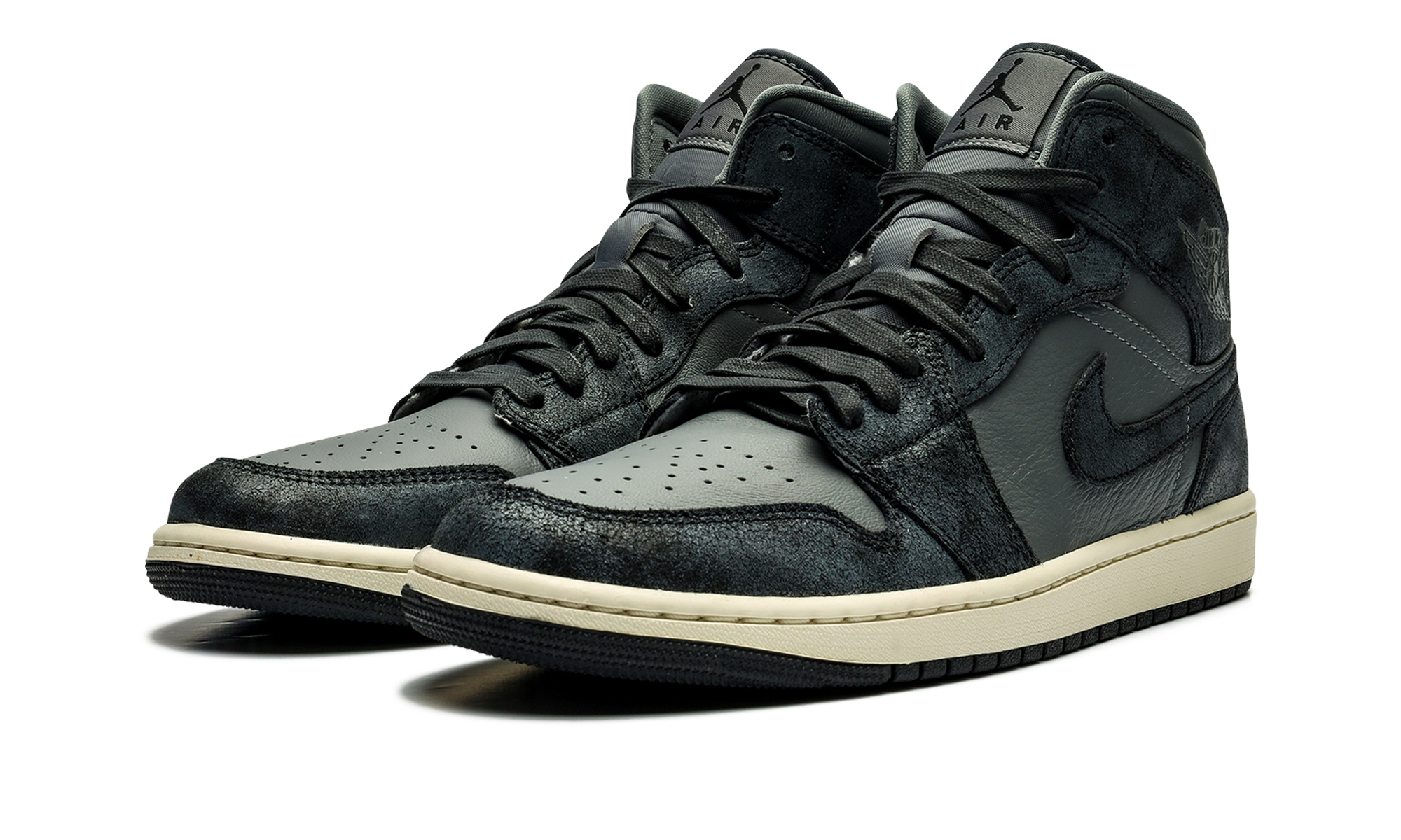 Air Jordan 1 Mid Women "Distressed smoke grey" FJ3448 001