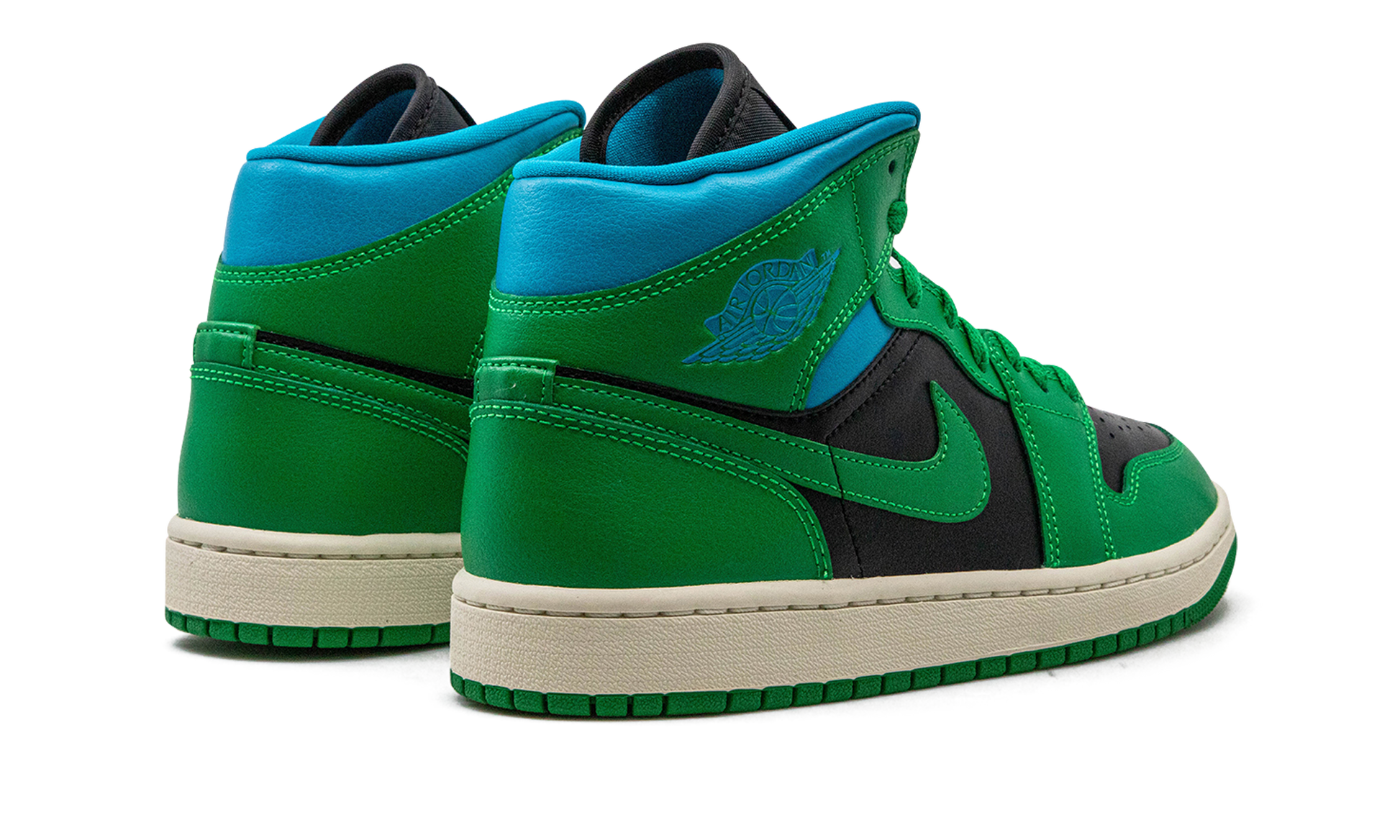 Air Jordan 1 Mid Women "Lucky green aquatone" BQ6472 033