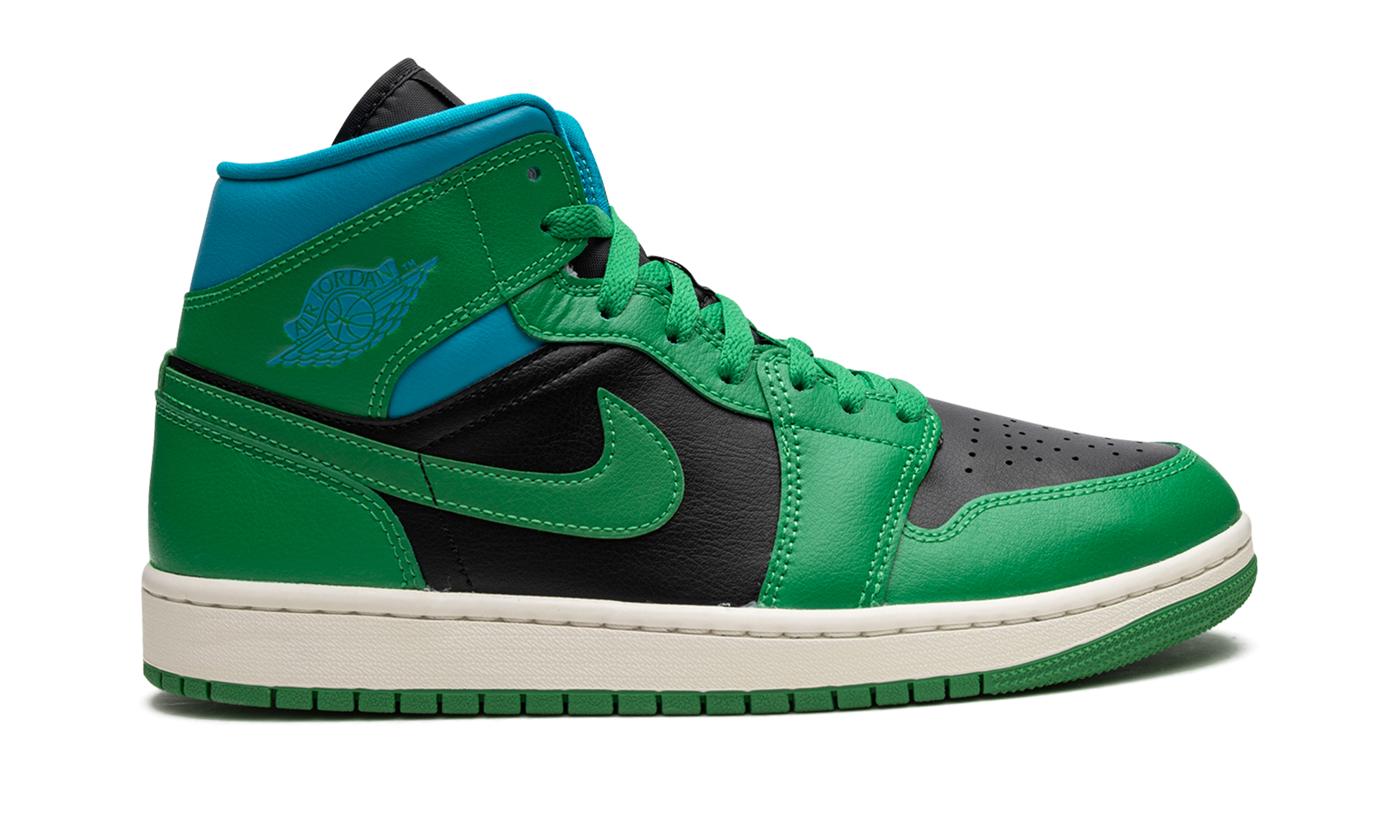 Air Jordan 1 Mid Women "Lucky green aquatone" BQ6472 033