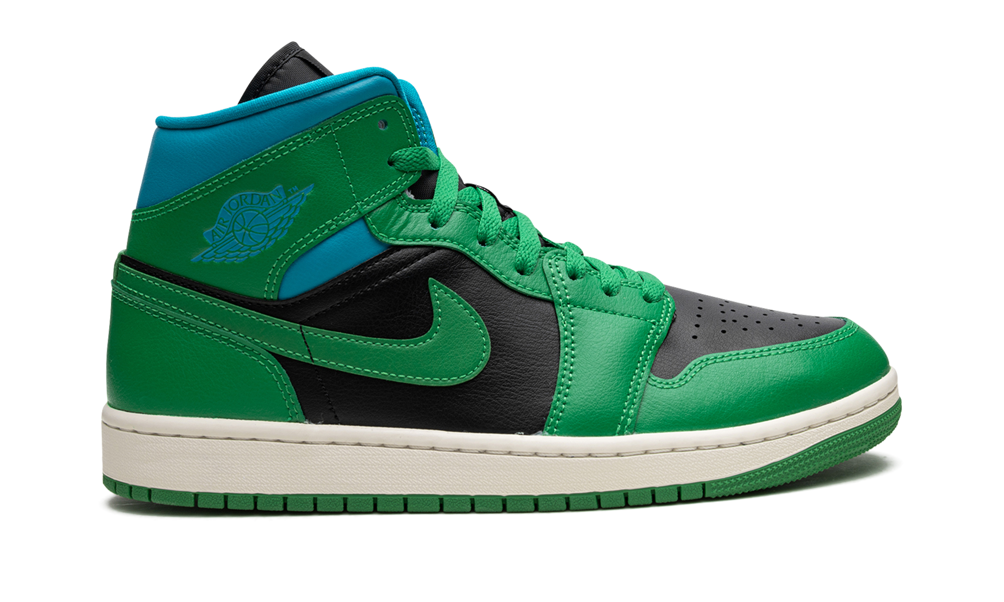 Air Jordan 1 Mid Women "Lucky green aquatone" BQ6472 033