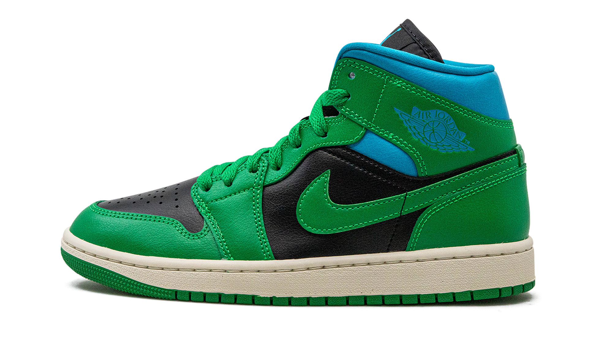 Air Jordan 1 Mid Women "Lucky green aquatone" BQ6472 033