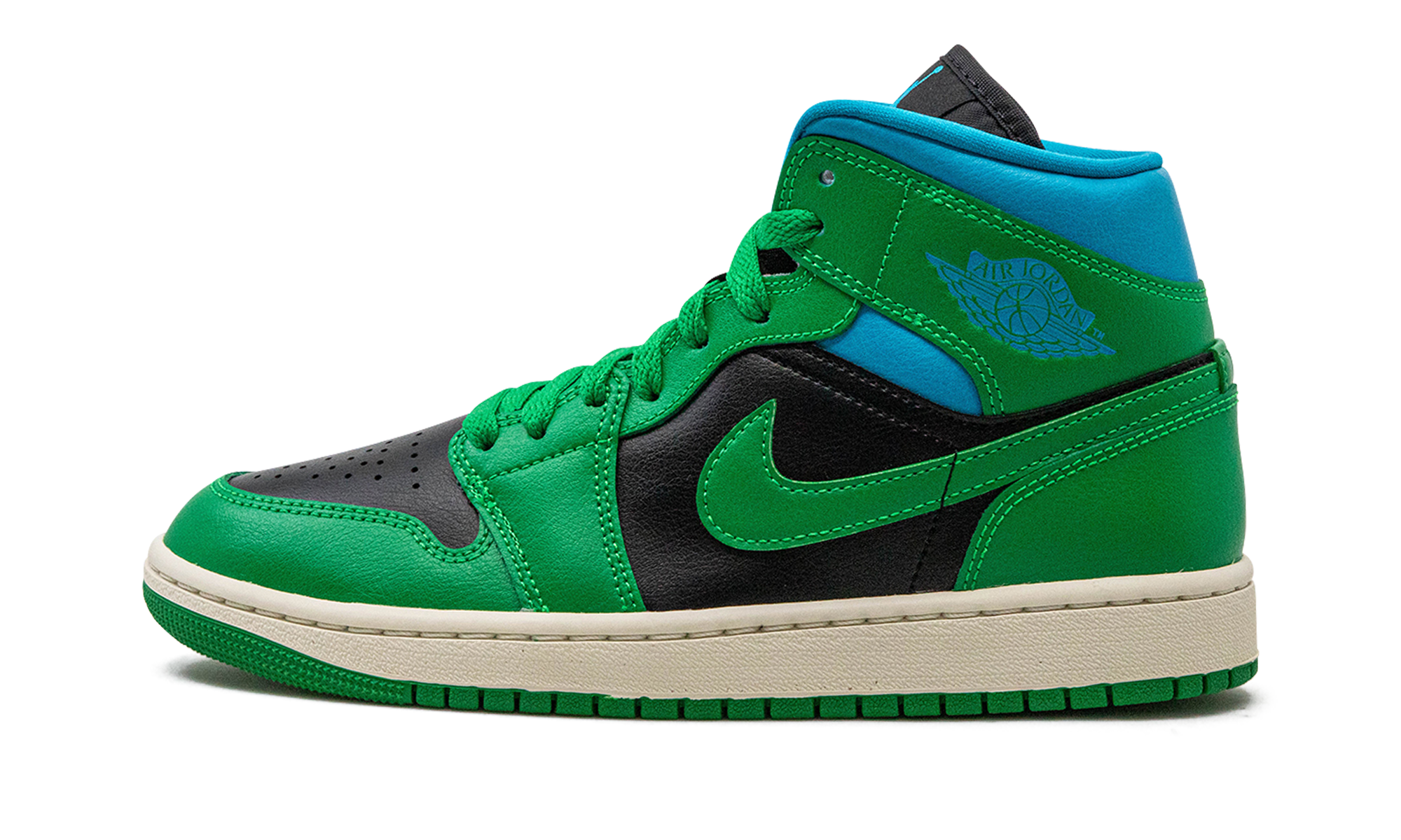Air Jordan 1 Mid Women "Lucky green aquatone" BQ6472 033