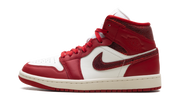 Air Jordan 1 Mid Women "Red cracked leather" HJ9337 106
