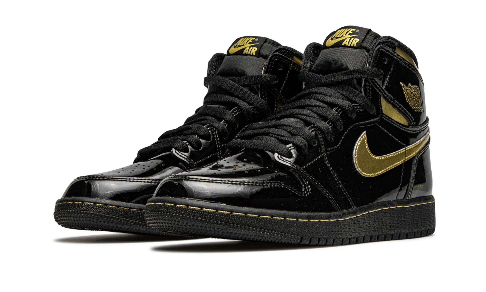 Air Jordan 1 RETRO High OG GS "Black metallic gold" 575441 032