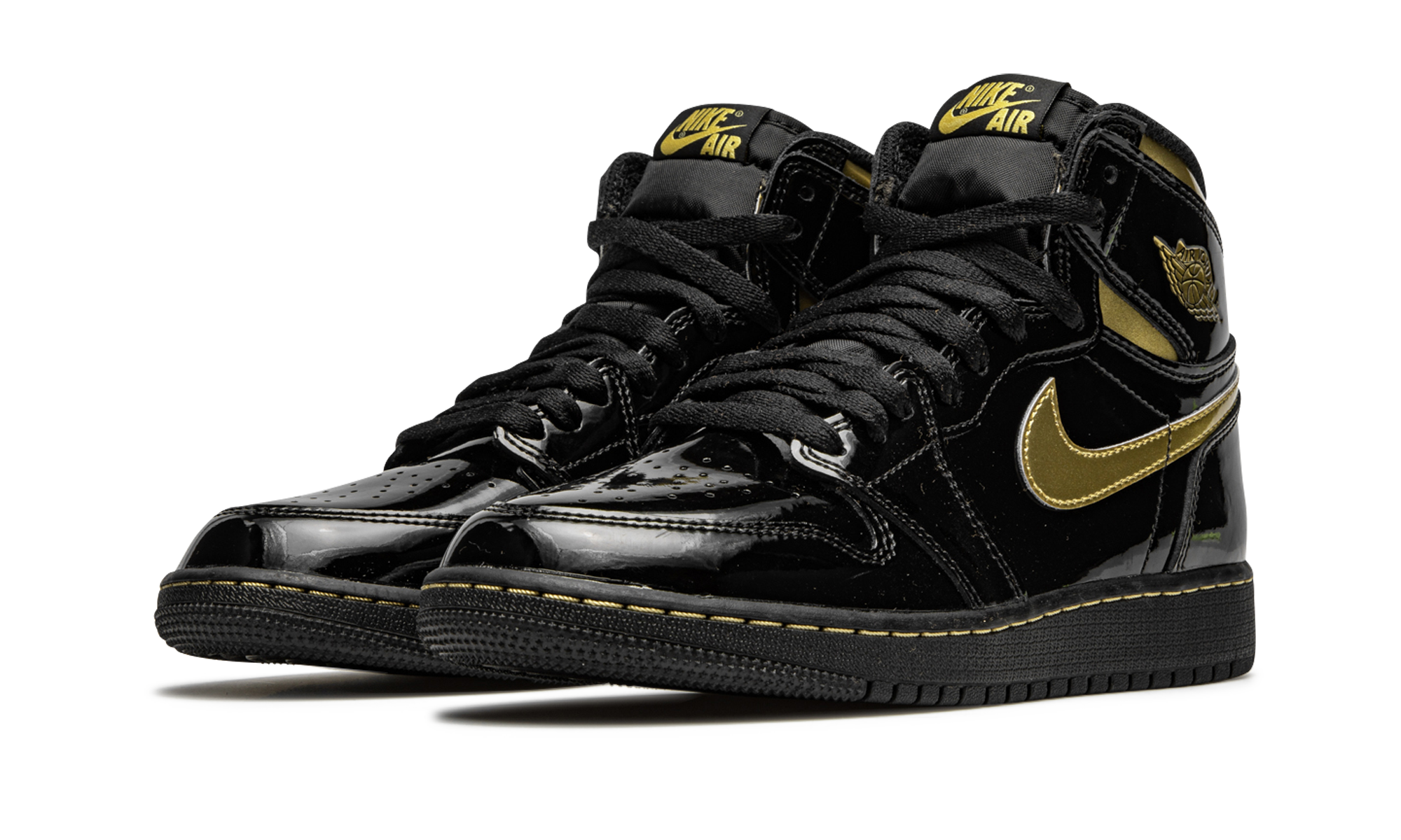 Air Jordan 1 RETRO High OG GS "Black metallic gold" 575441 032