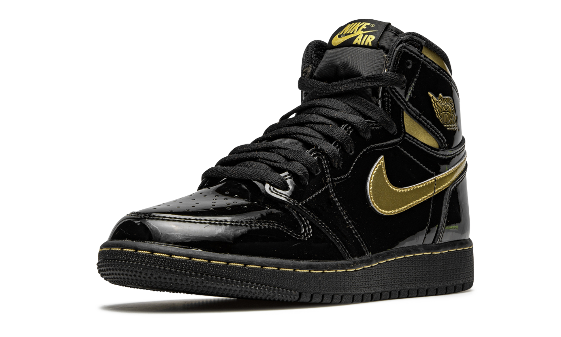 Air Jordan 1 RETRO High OG GS "Black metallic gold" 575441 032