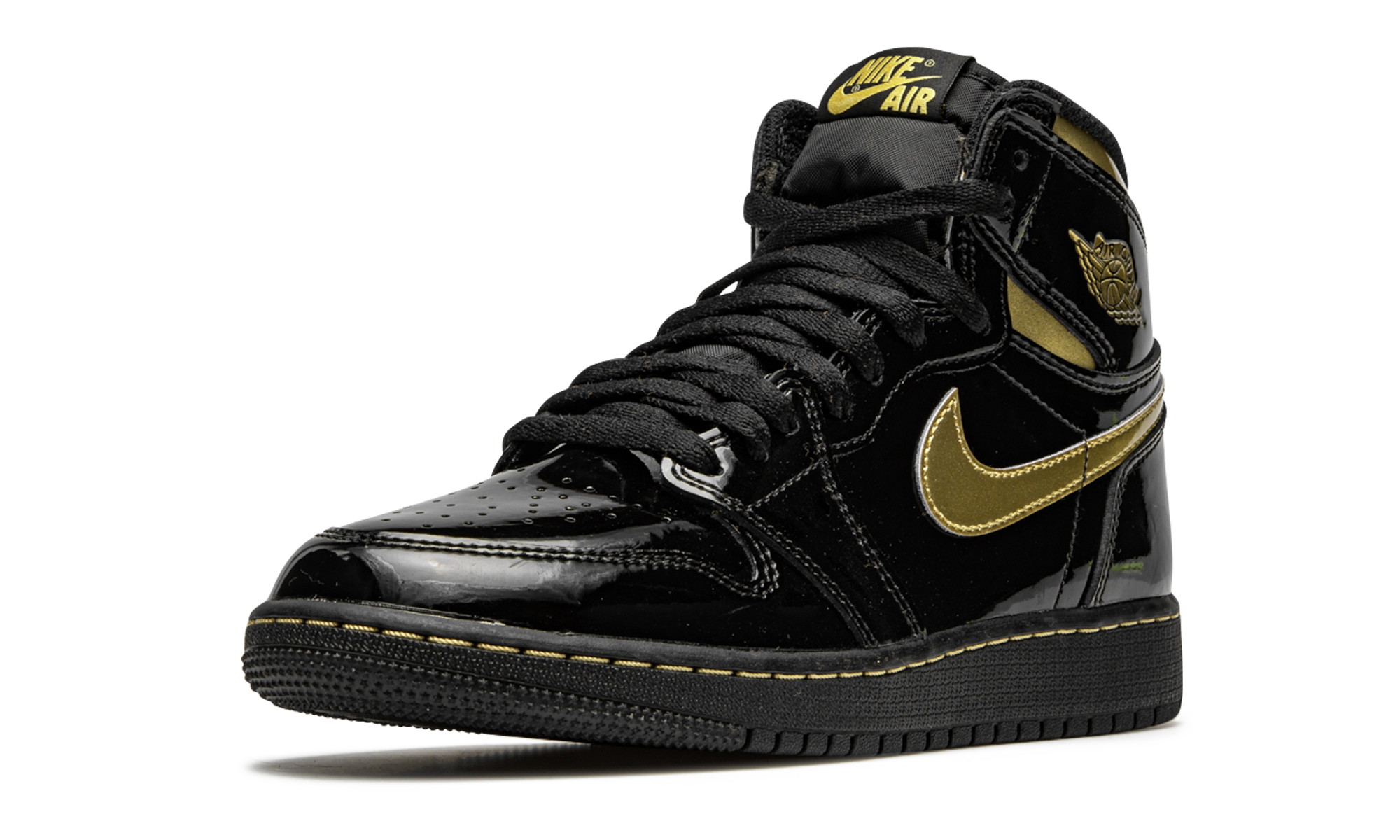Air Jordan 1 RETRO High OG GS "Black metallic gold" 575441 032