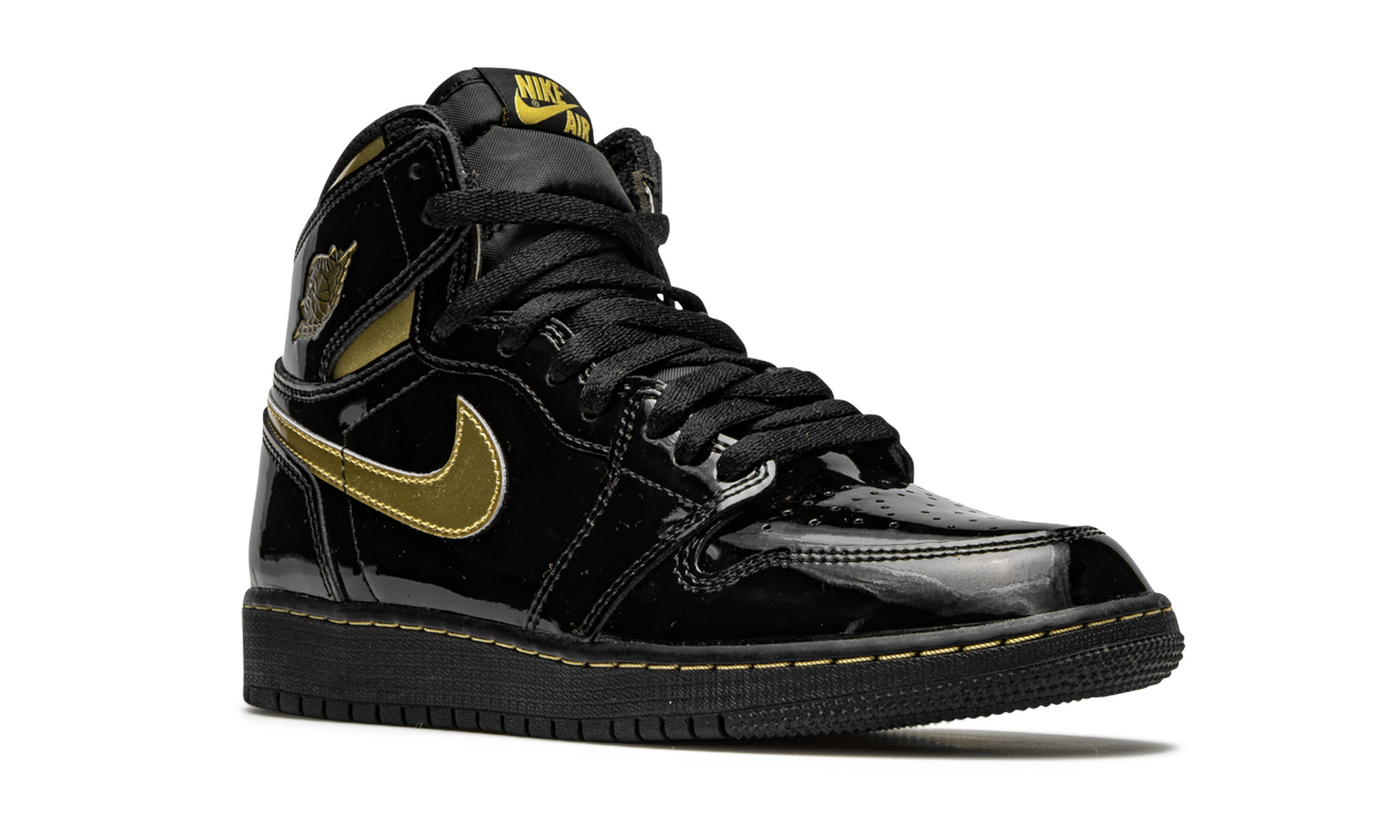 Air Jordan 1 RETRO High OG GS "Black metallic gold" 575441 032