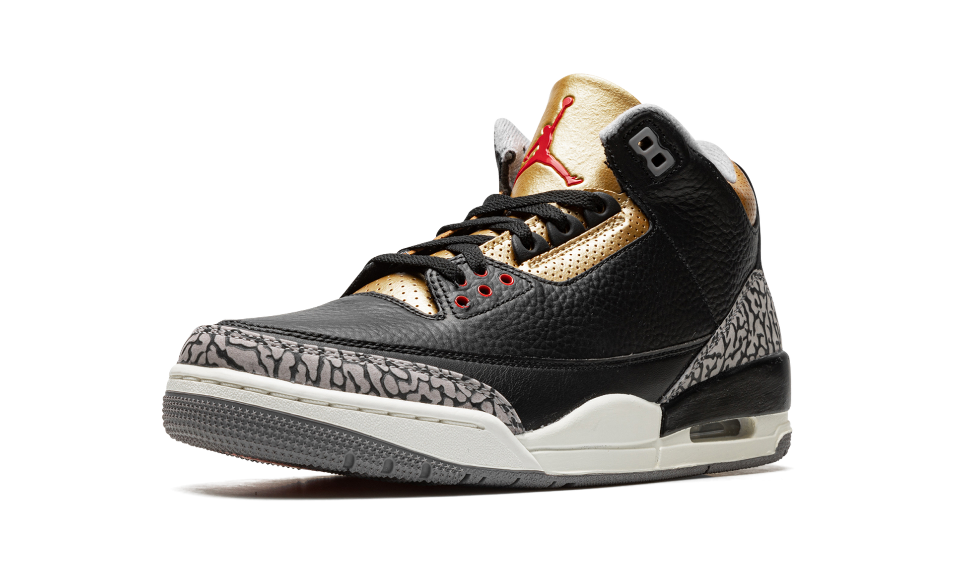Air Jordan 3 Women "Black Cement Gold"