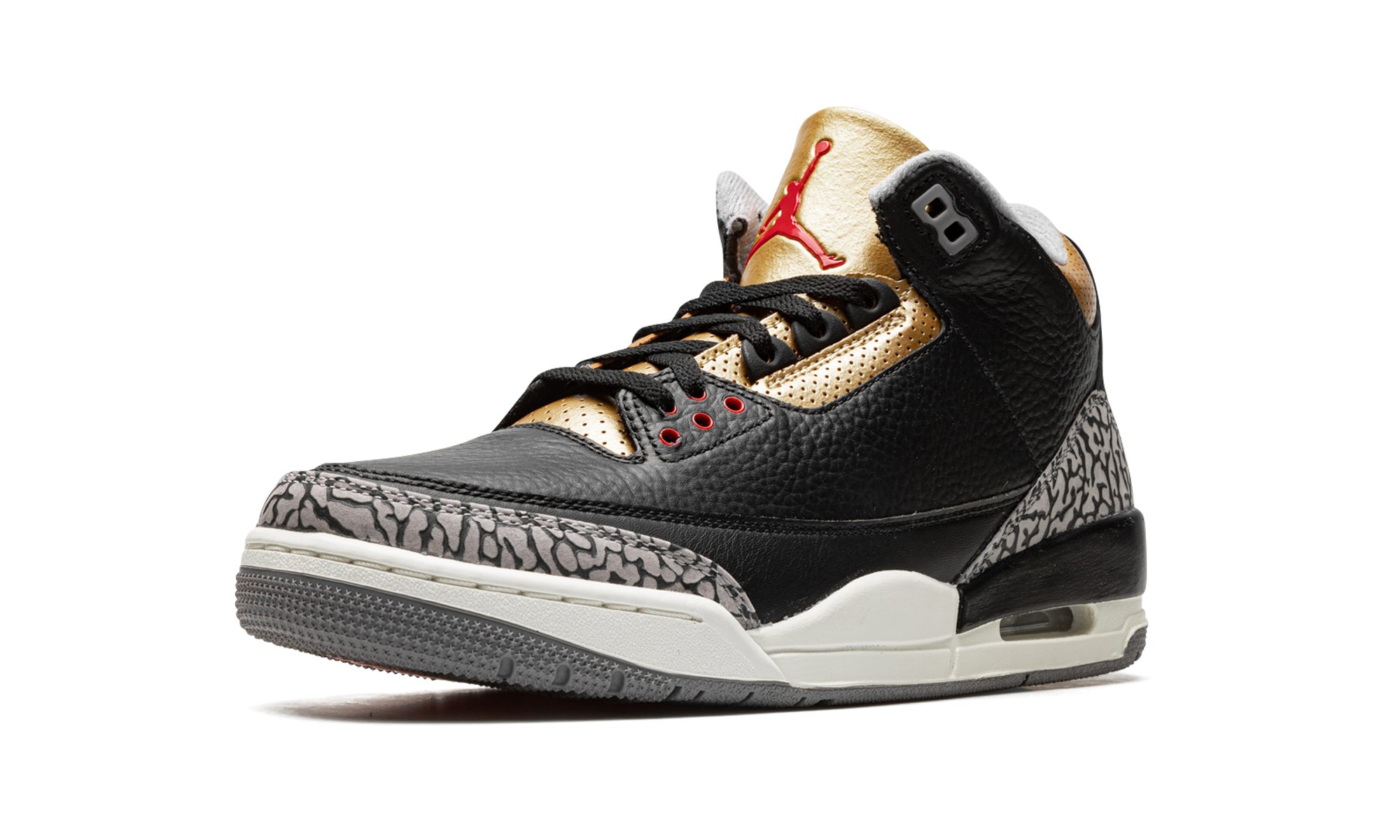 Air Jordan 3 Women "Black Cement Gold"