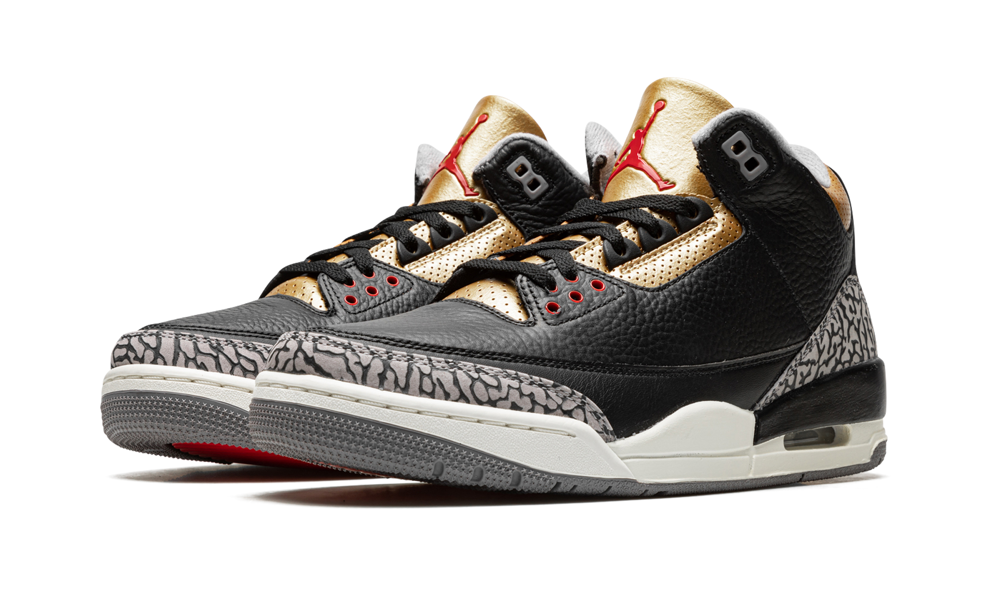 Air Jordan 3 Women "Black Cement Gold"