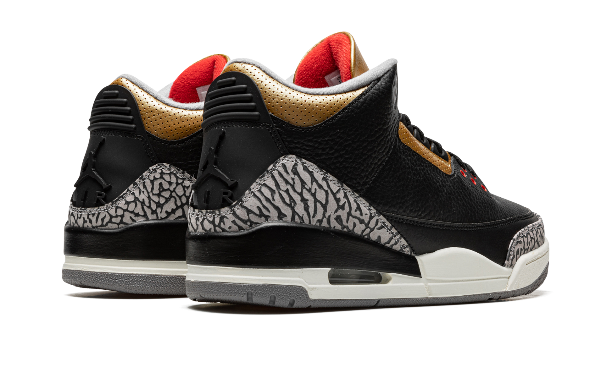 Air Jordan 3 Women "Black Cement Gold"