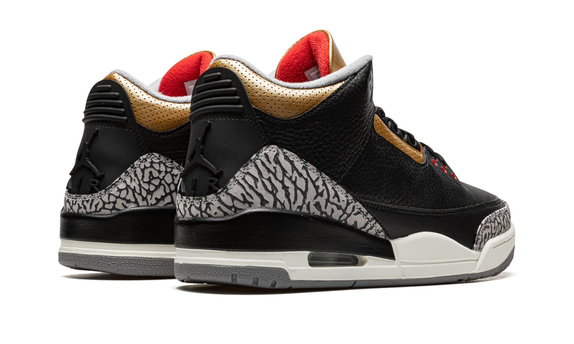 Air Jordan 3 Women "Black Cement Gold"