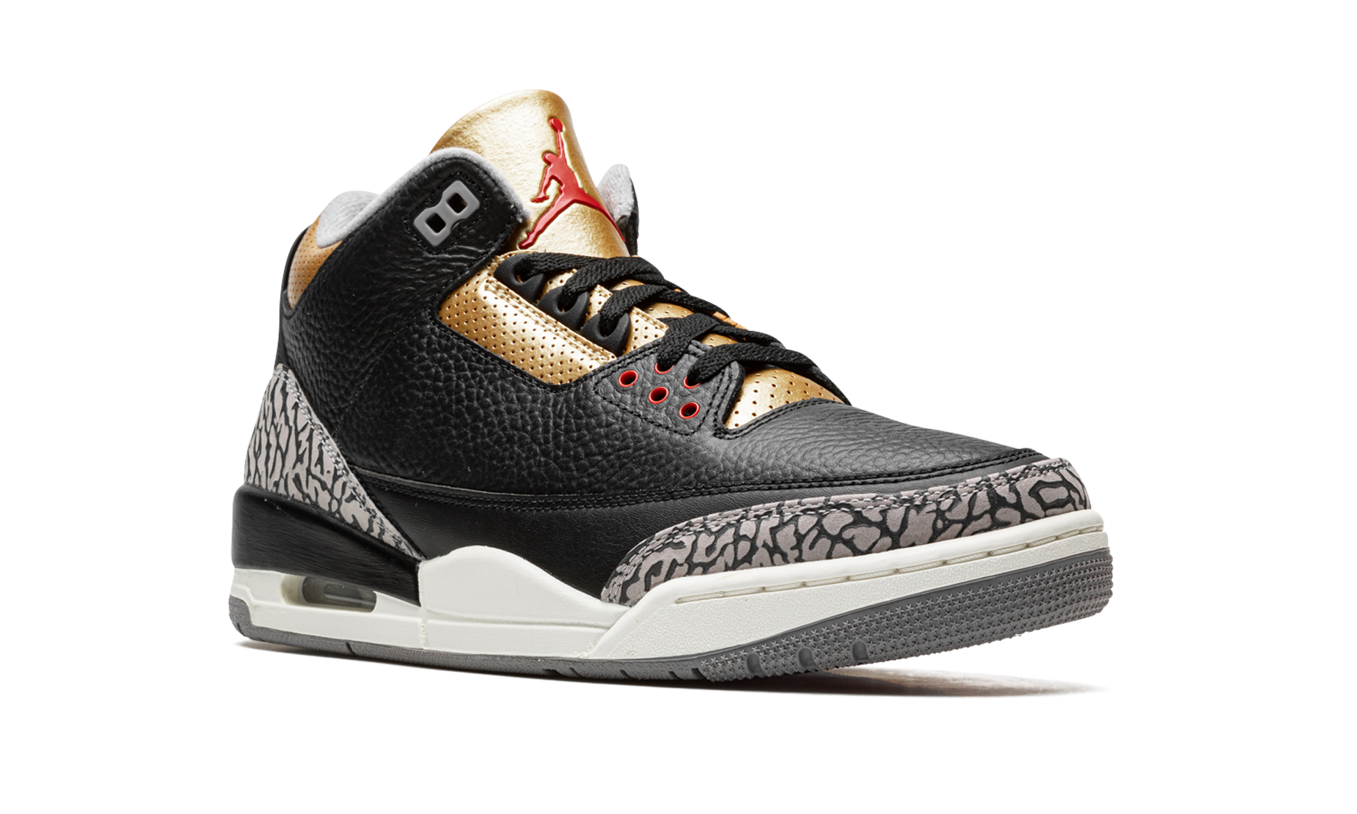 Air Jordan 3 Women "Black Cement Gold"