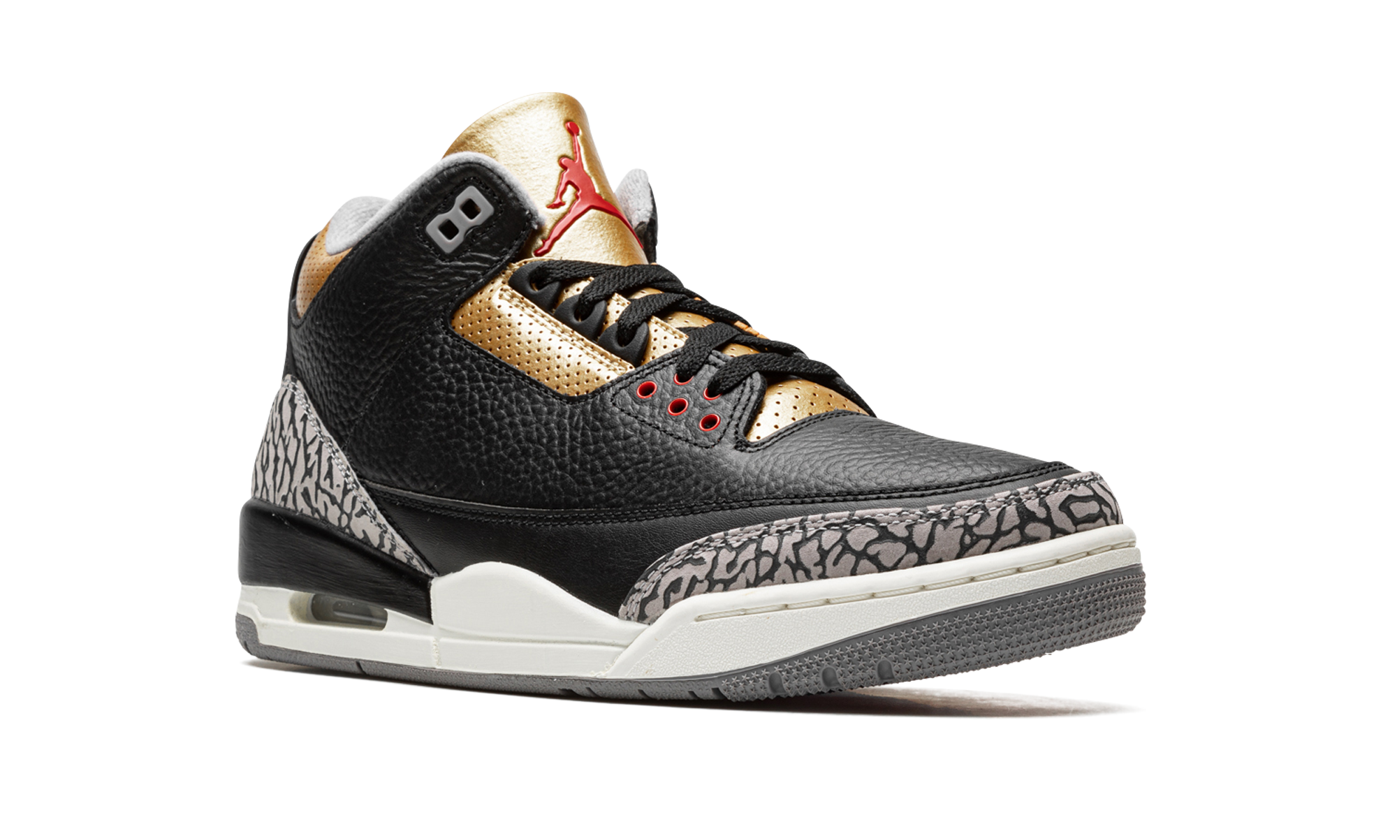Air Jordan 3 Women "Black Cement Gold"