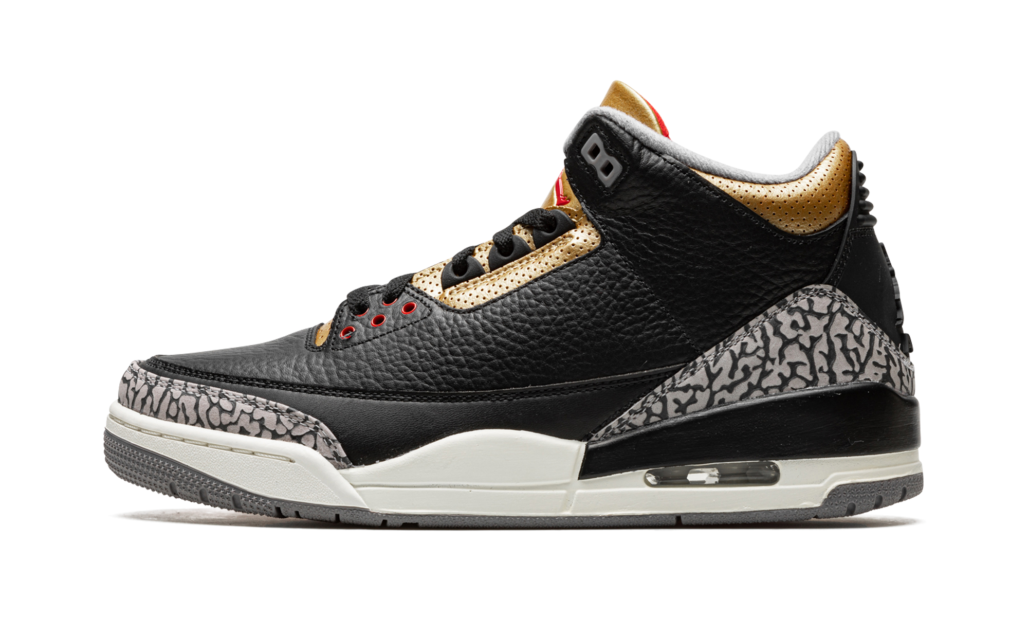 Air Jordan 3 Women "Black Cement Gold"