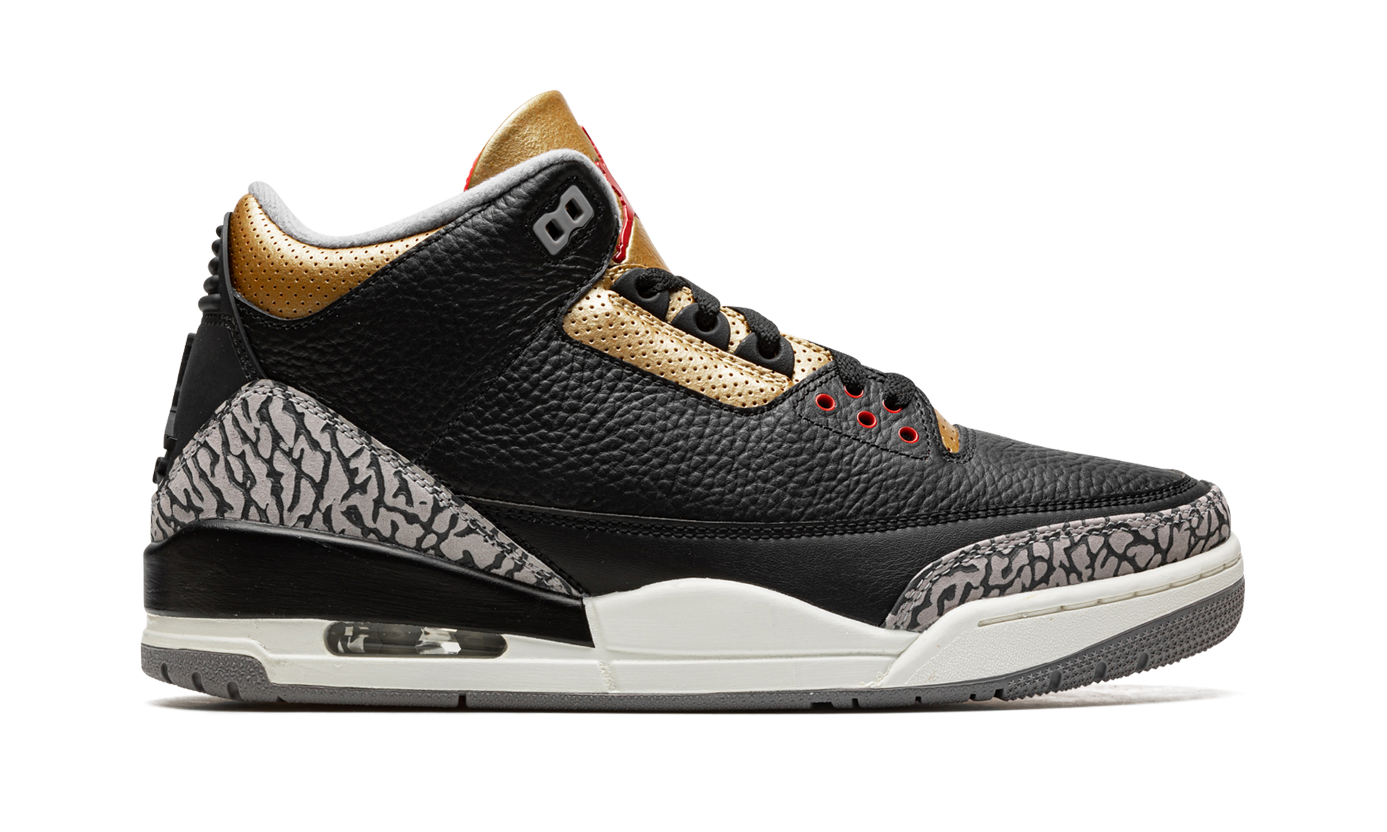 Air Jordan 3 Women "Black Cement Gold"