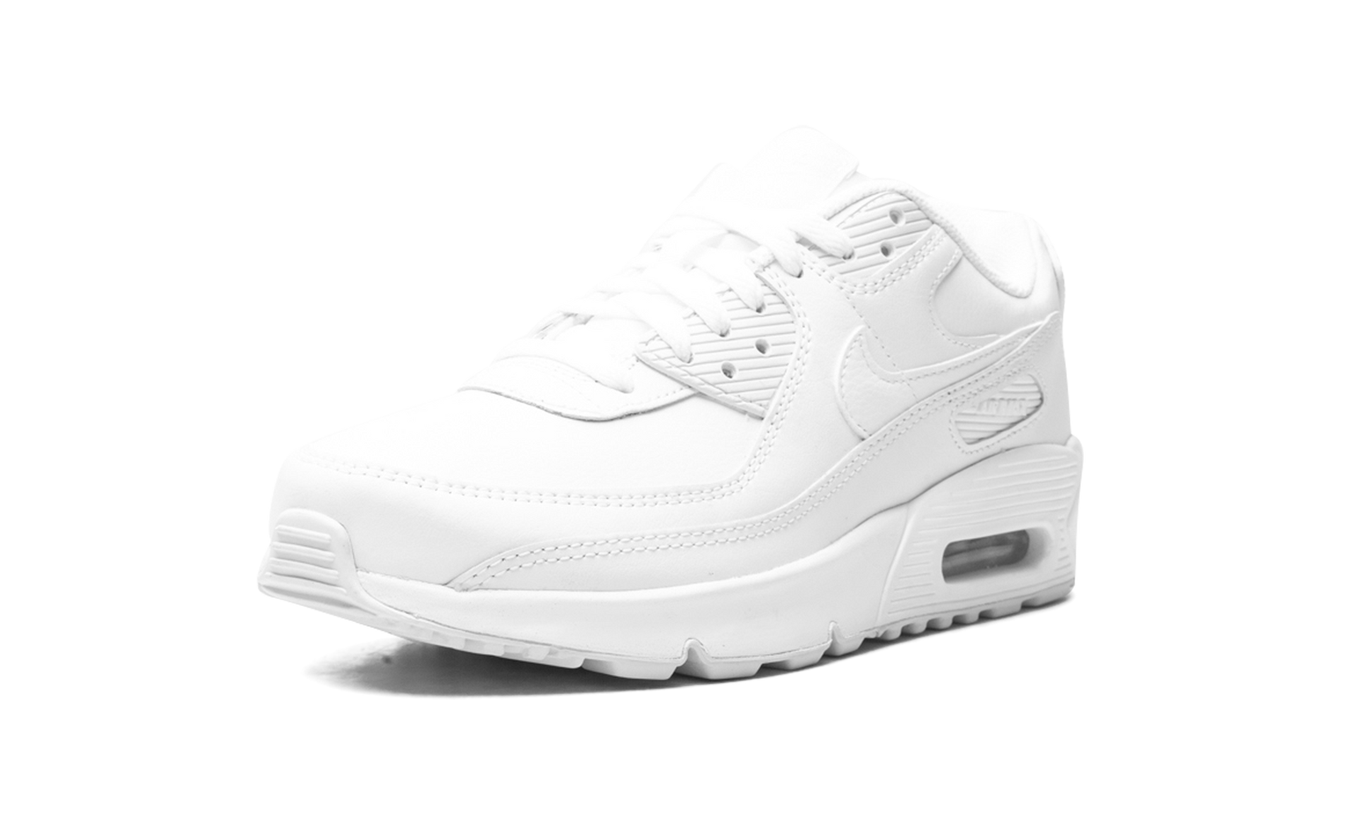 Air Max 90 Leather GS Triple "Triple white" CD6864 100