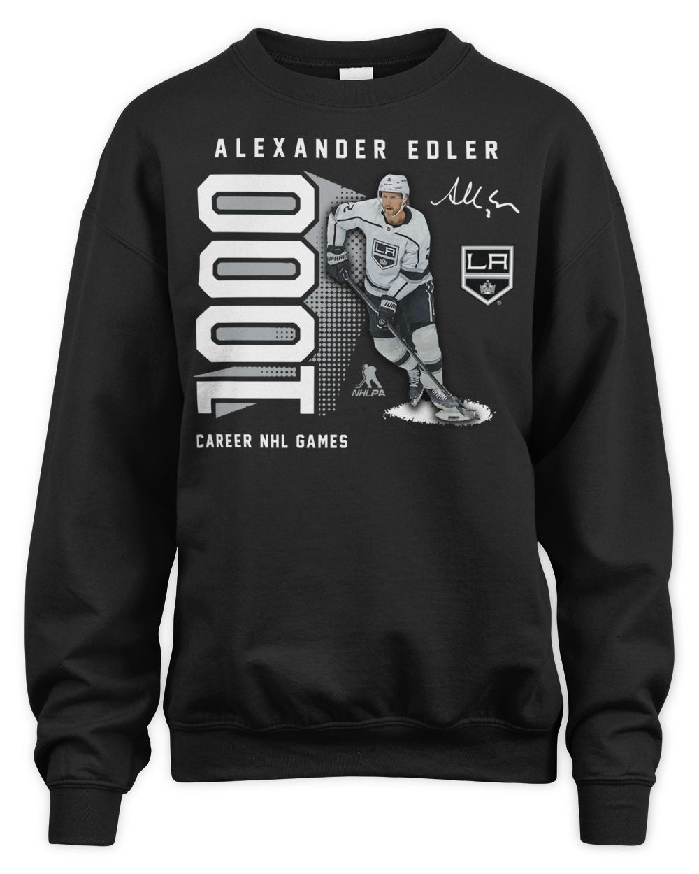 Alexander Edler Kings 1000 Career Games Shirt