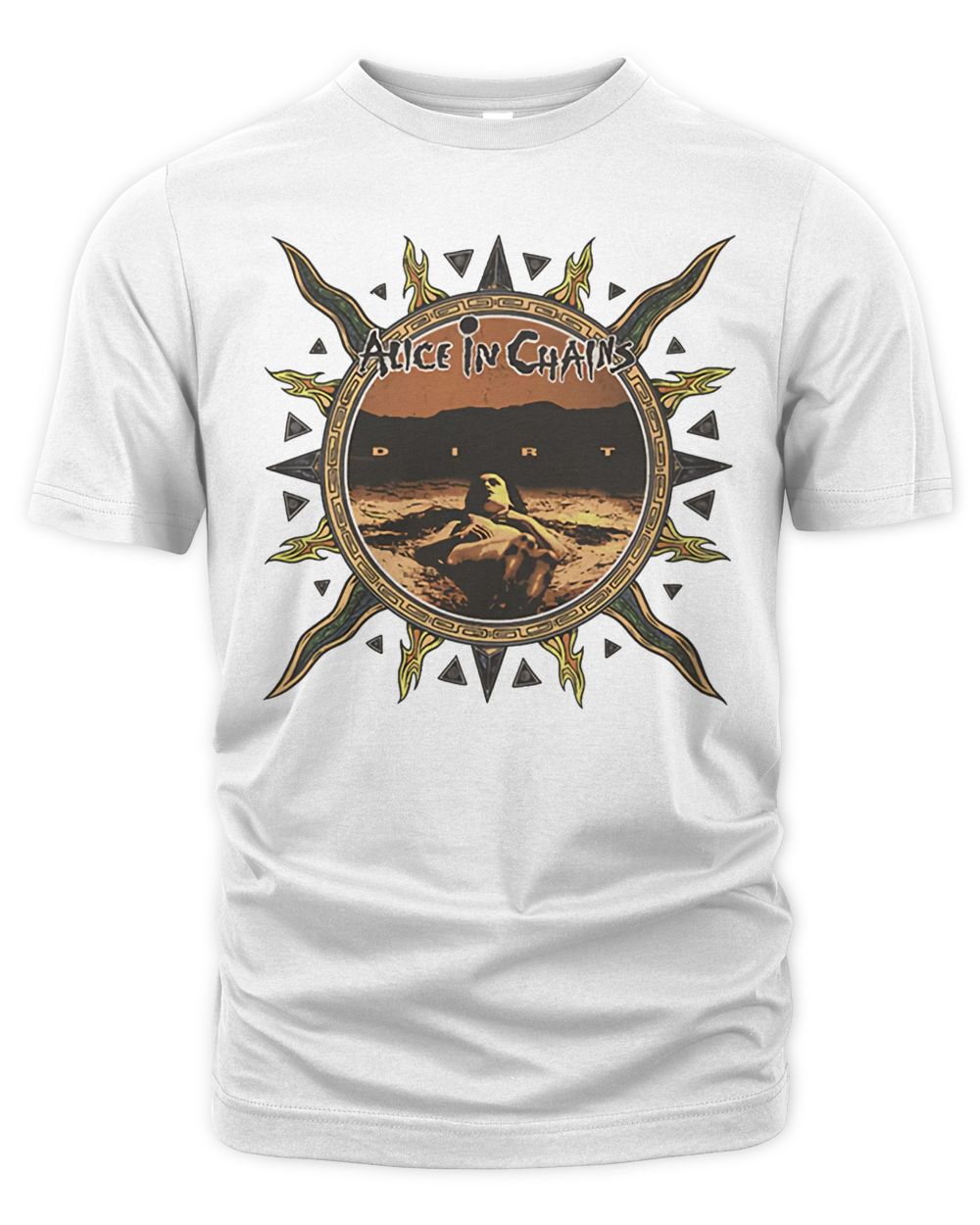 Alice in Chains Merch Vintage Sun Logo Shirt