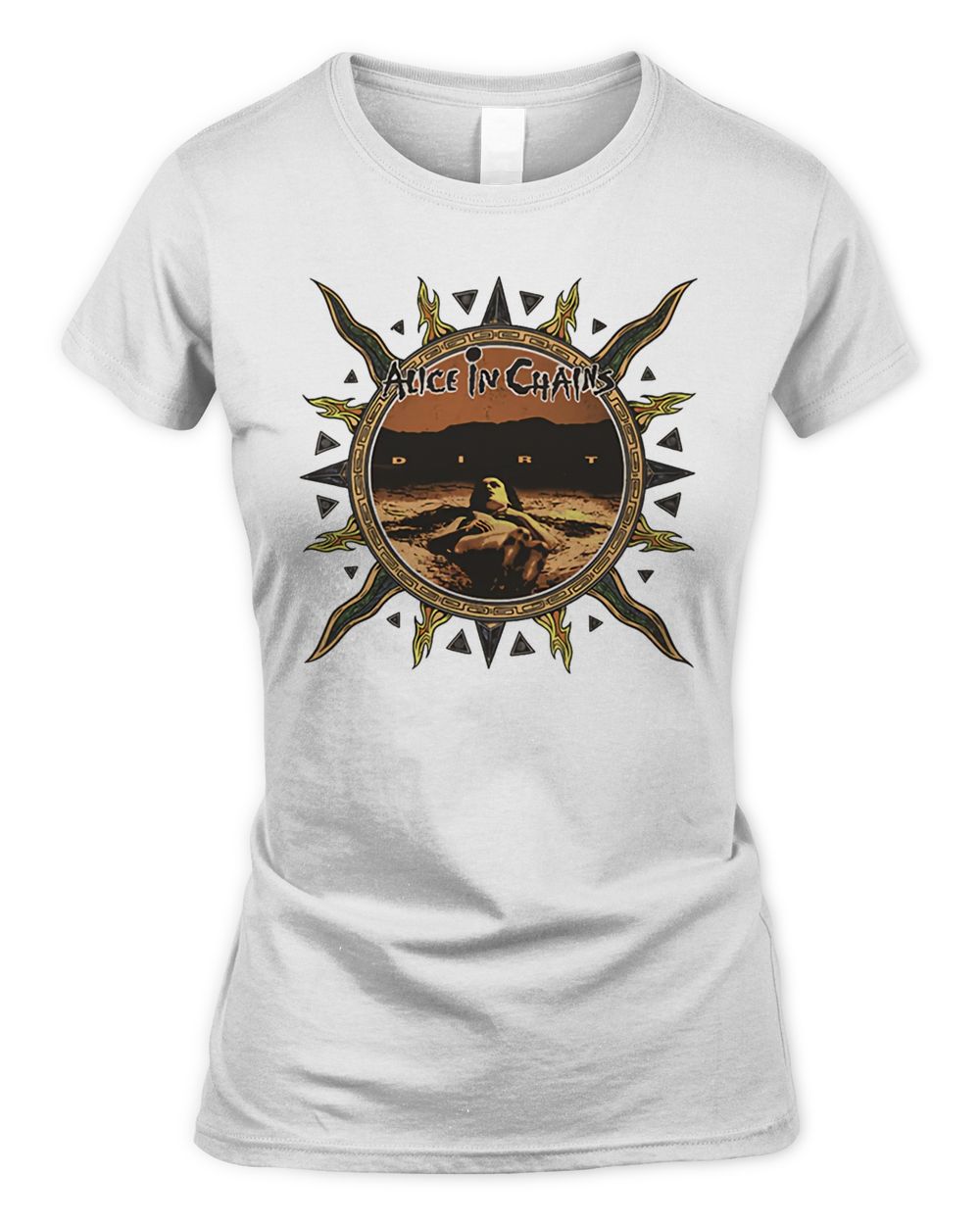 Alice in Chains Merch Vintage Sun Logo Shirt