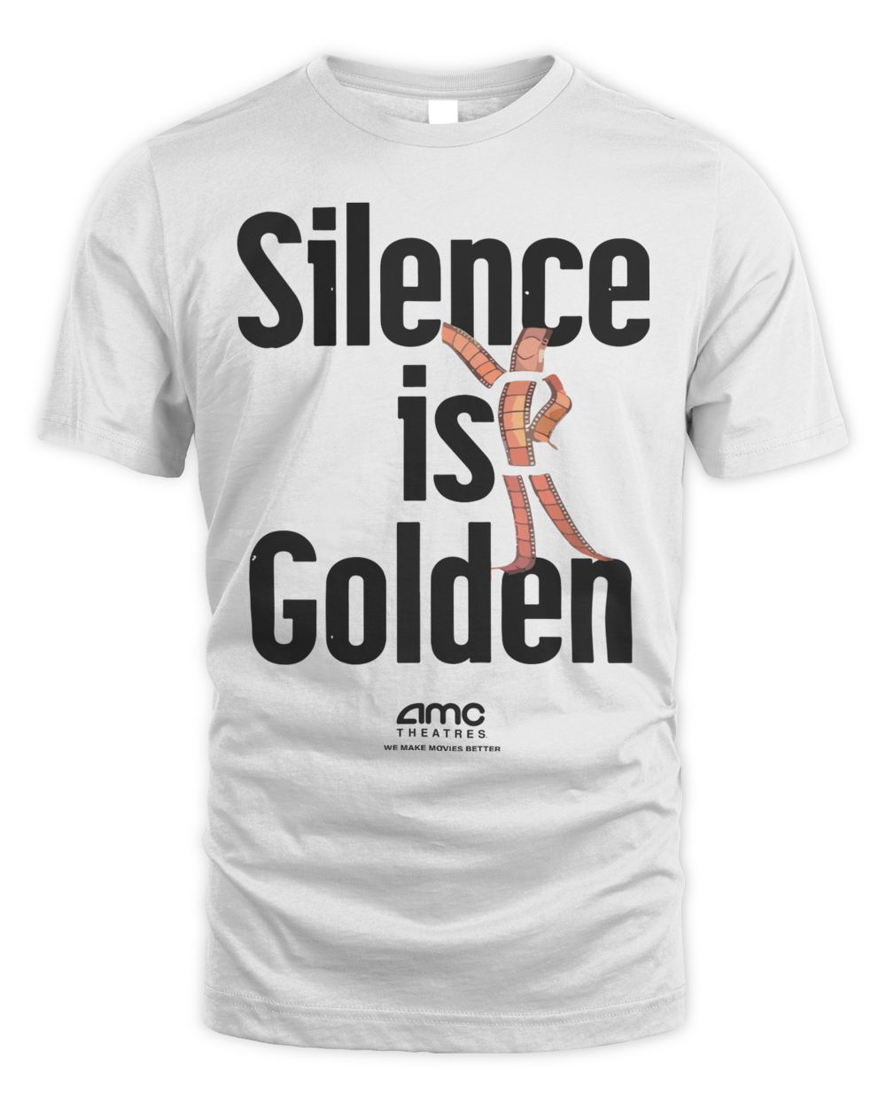 Amc Theatres Merchandise Silence is Golden Shirt