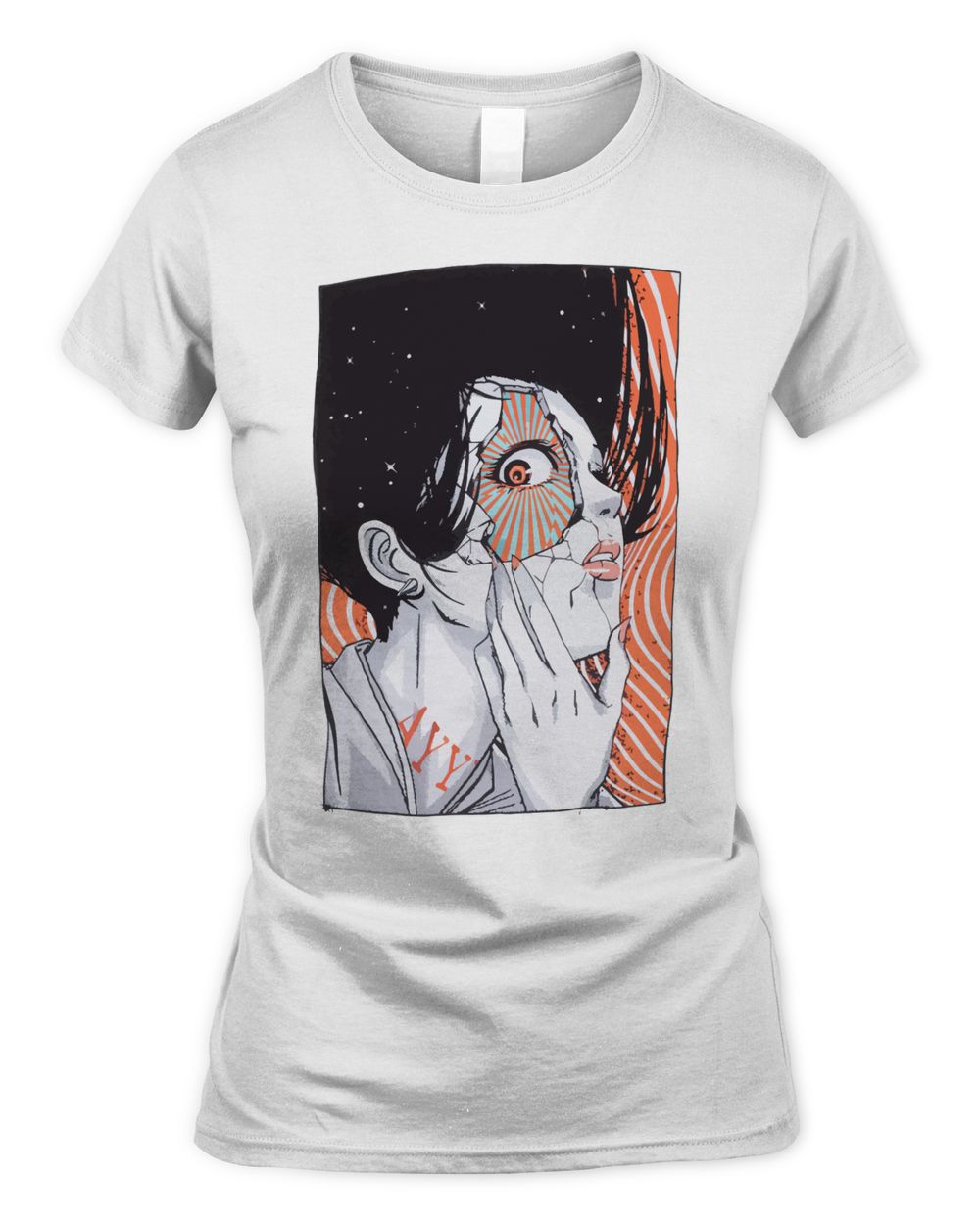 Ayylien Clothing Cracked Face Shirt