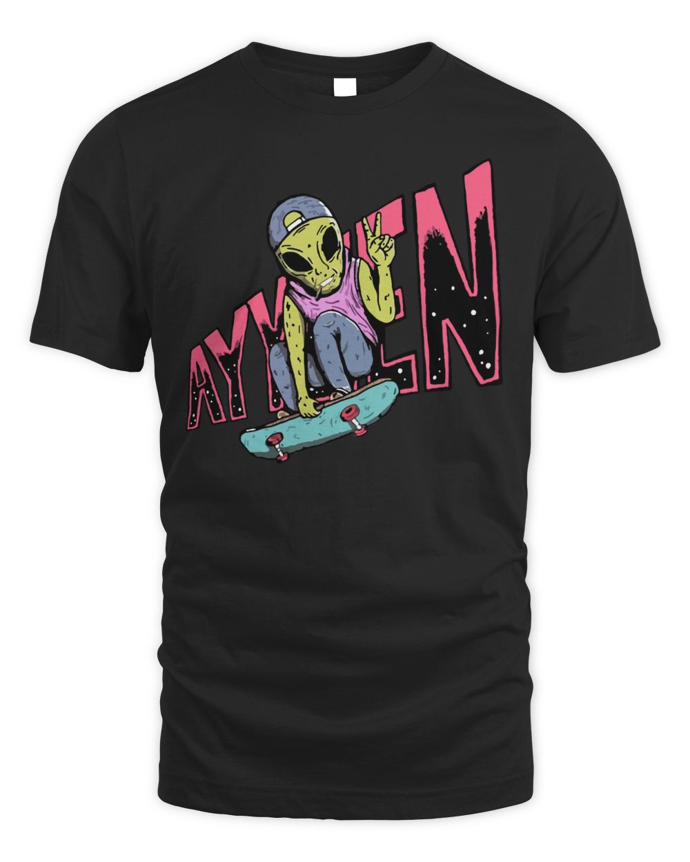 Ayylien Clothing Skater Alien Bleach Shirt