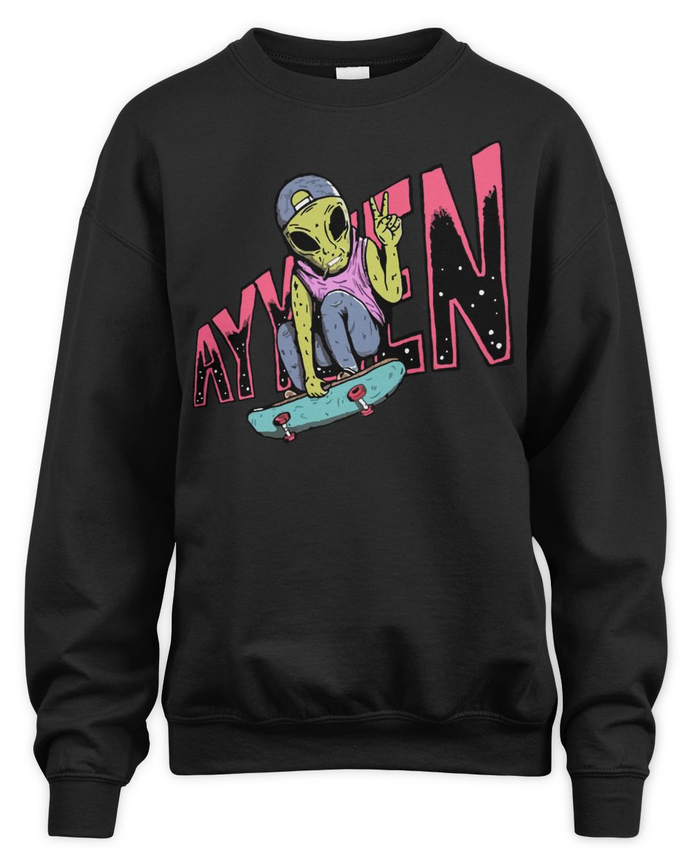 Ayylien Clothing Skater Alien Bleach Shirt