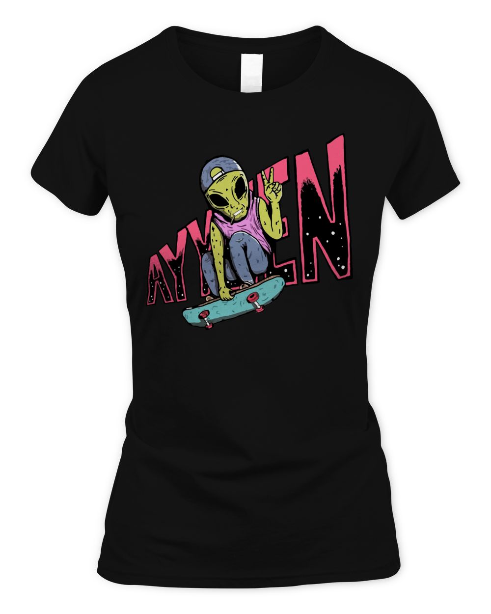 Ayylien Clothing Skater Alien Bleach Shirt