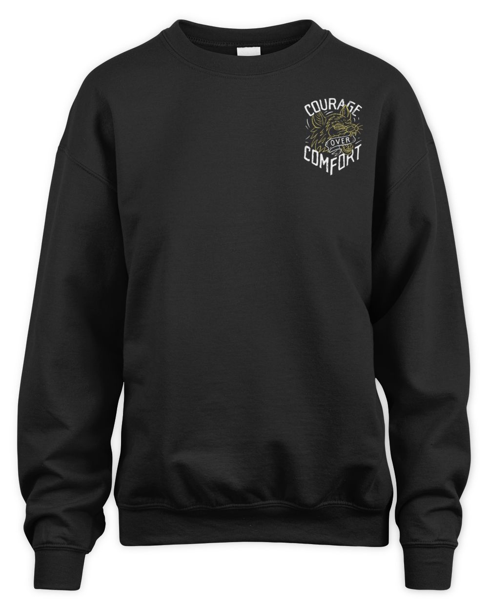 Combat Iron Apparel Courage Over Comfort - Wolf Shirt