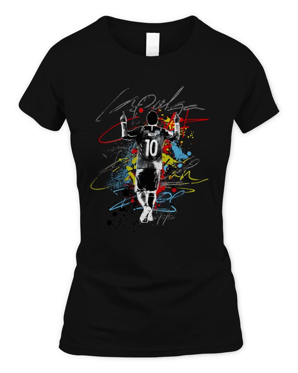 Messi Merch La Pulga Paint Splash Shirt