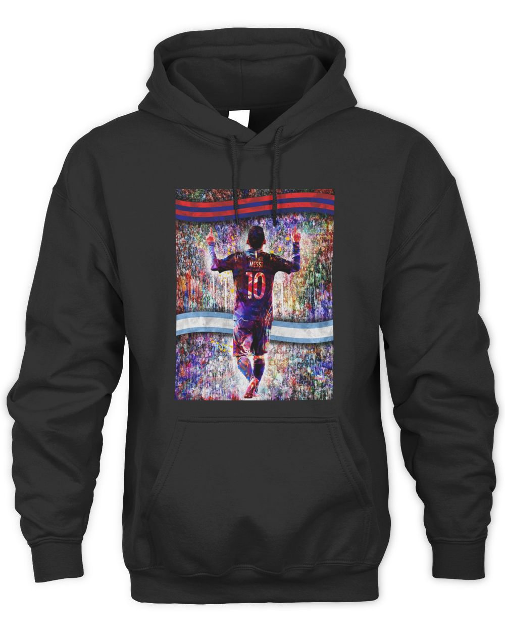 Messi Merch Silhouette Crowd Graphic Shirt