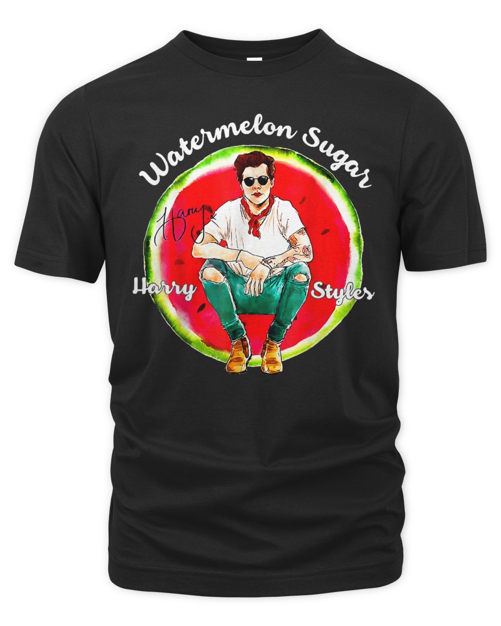 Funny Watermelon Style Art Paint Friends Shirt
