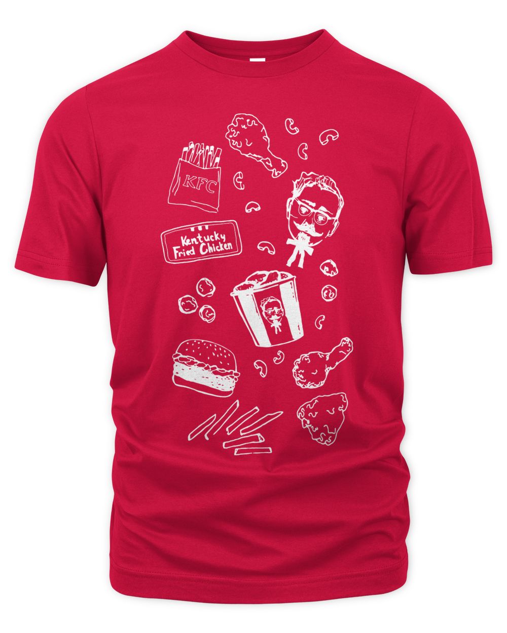 Kfc Merch Chicken Scribble Shirt