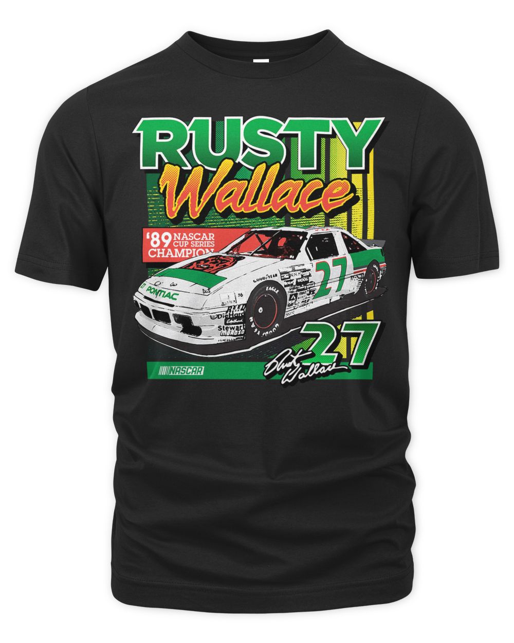 Rusty Wallace Checkered Flag '89 NASCAR Cup Series Champion Shirt